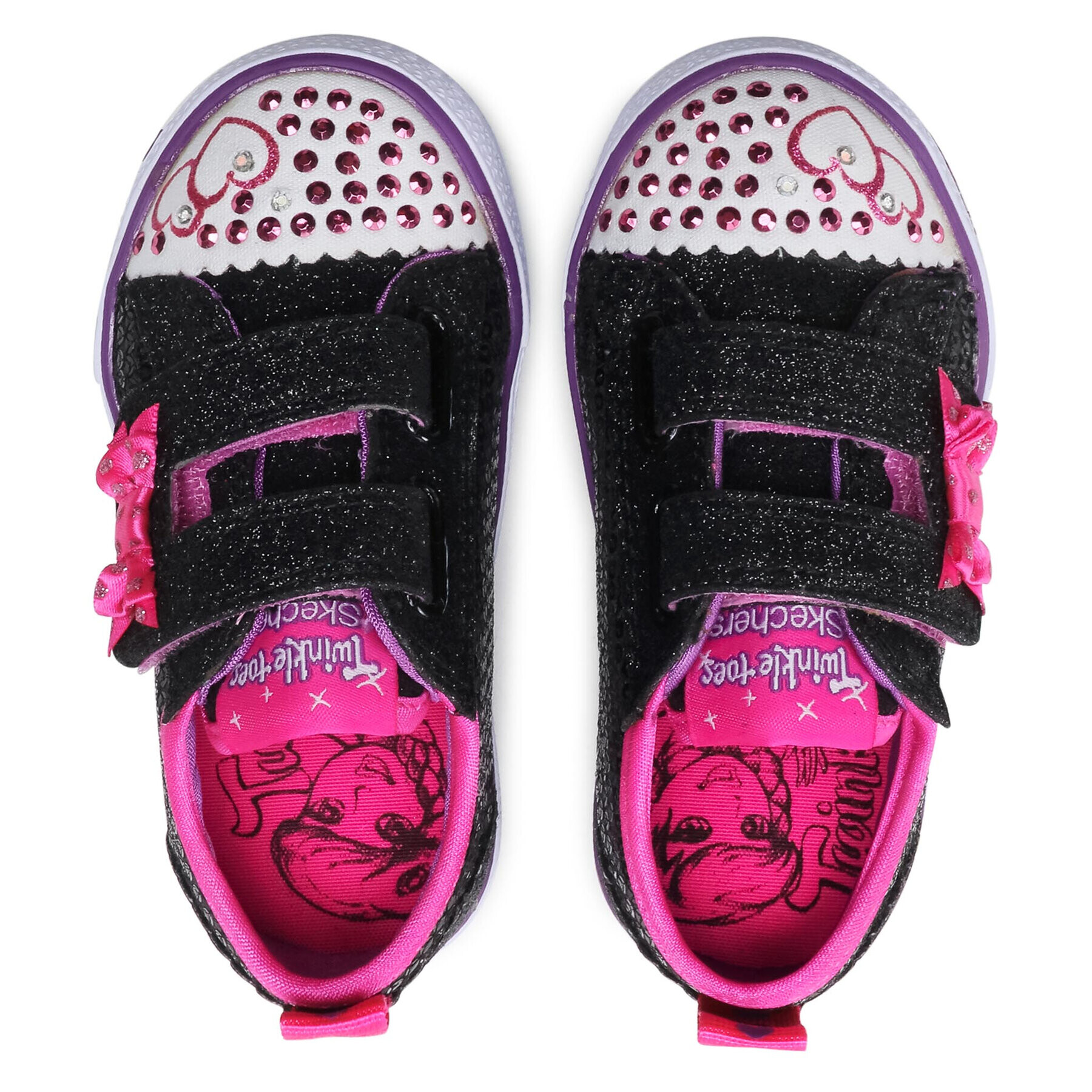 Skechers Гуменки Itsy Bitsy 10764N/BKHP Черен - Pepit.bg