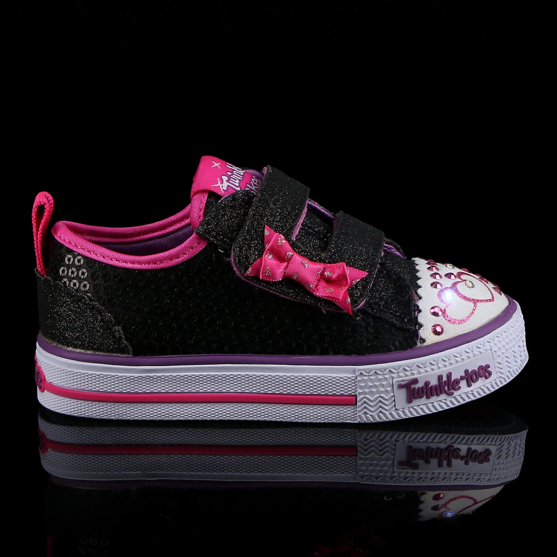 Skechers Гуменки Itsy Bitsy 10764N/BKHP Черен - Pepit.bg