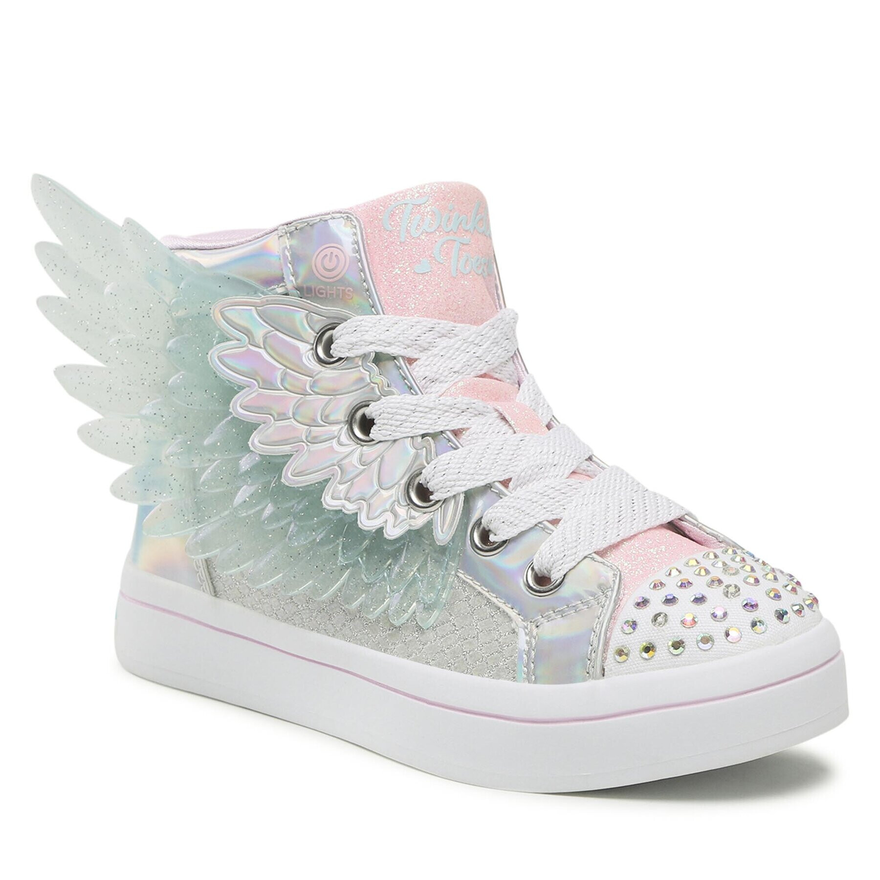 Skechers Кецове Unicorn Wings 314401L/SLPK Сребрист - Pepit.bg