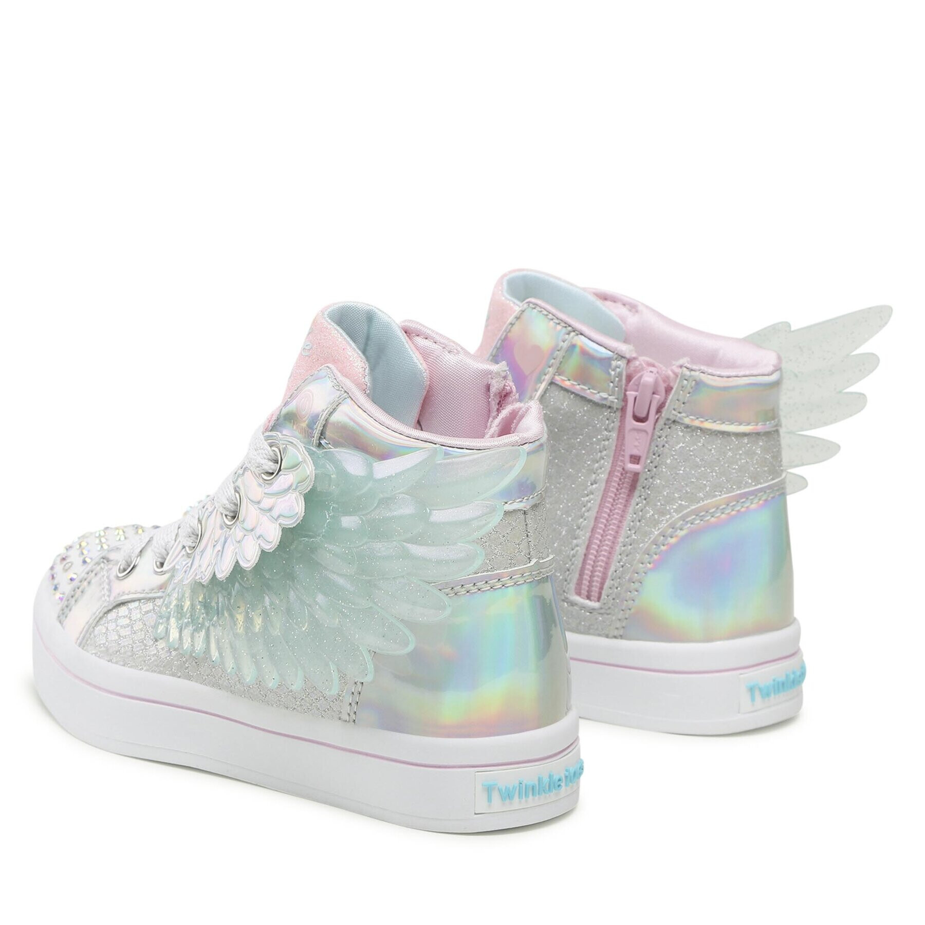 Skechers Кецове Unicorn Wings 314401L/SLPK Сребрист - Pepit.bg