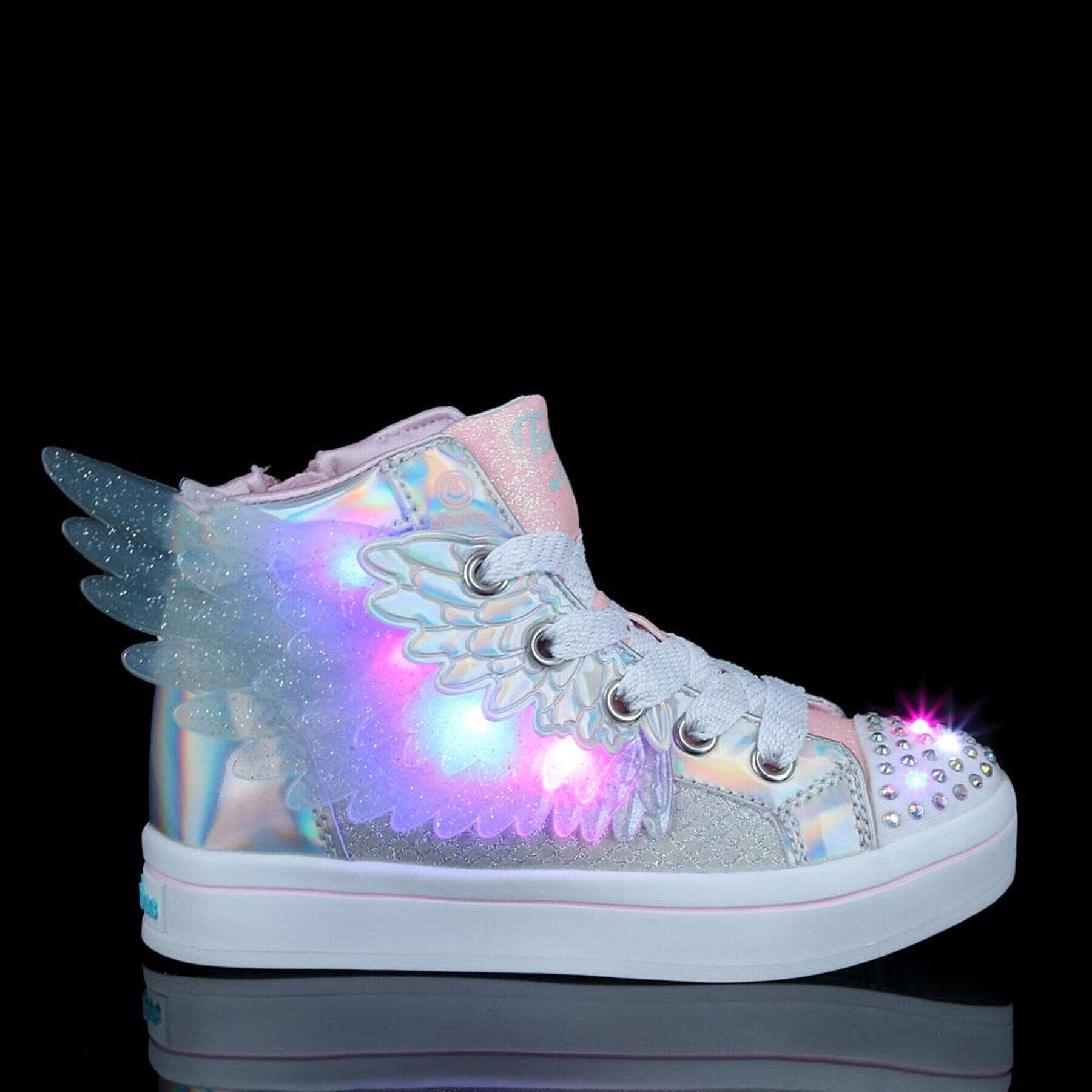 Skechers Кецове Unicorn Wings 314401L/SLPK Сребрист - Pepit.bg