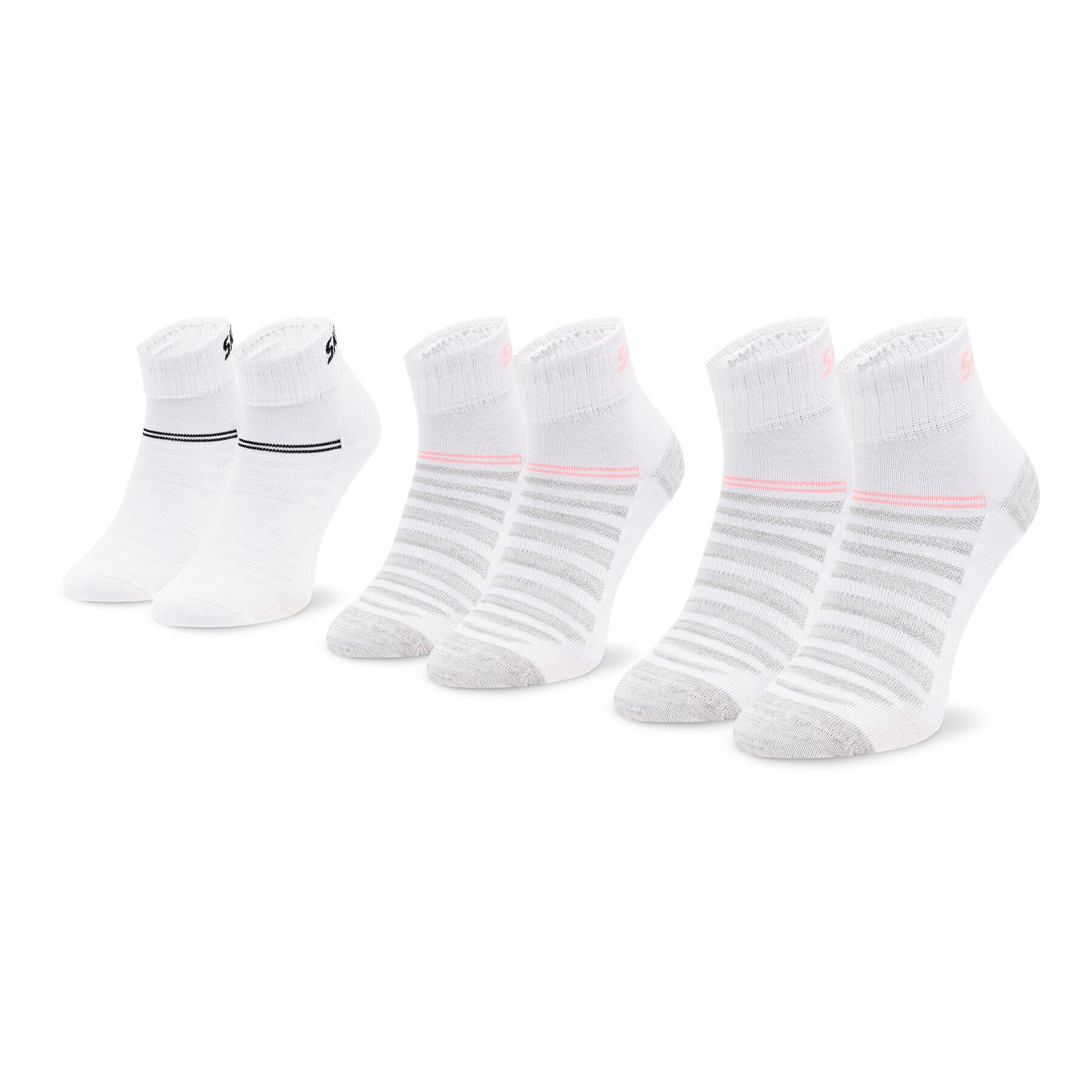 Skechers Комплект 3 чифта дълги чорапи мъжки SK-SK42017 Бял - Pepit.bg