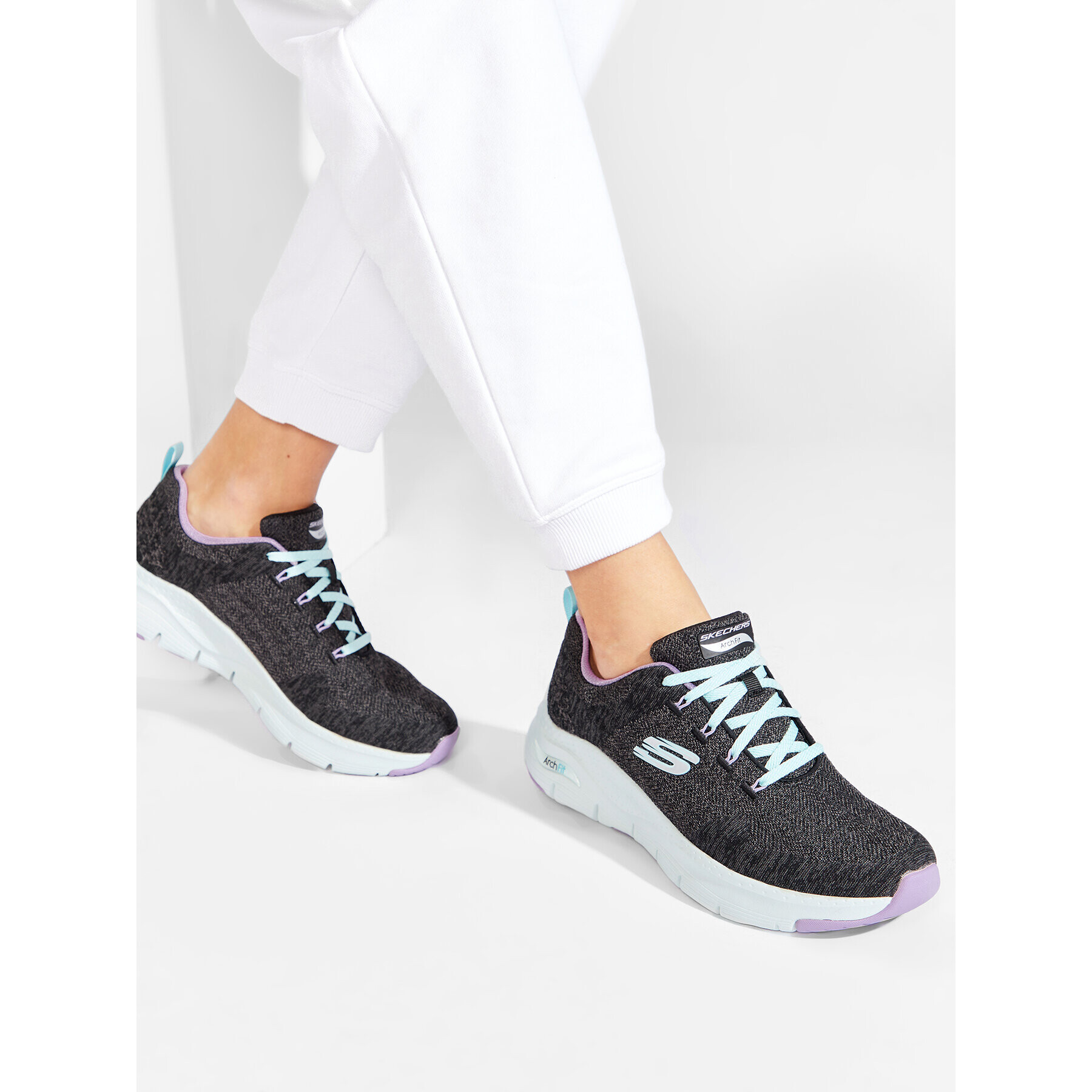 Skechers Сникърси Arch Fit Comfy Wave Сив - Pepit.bg