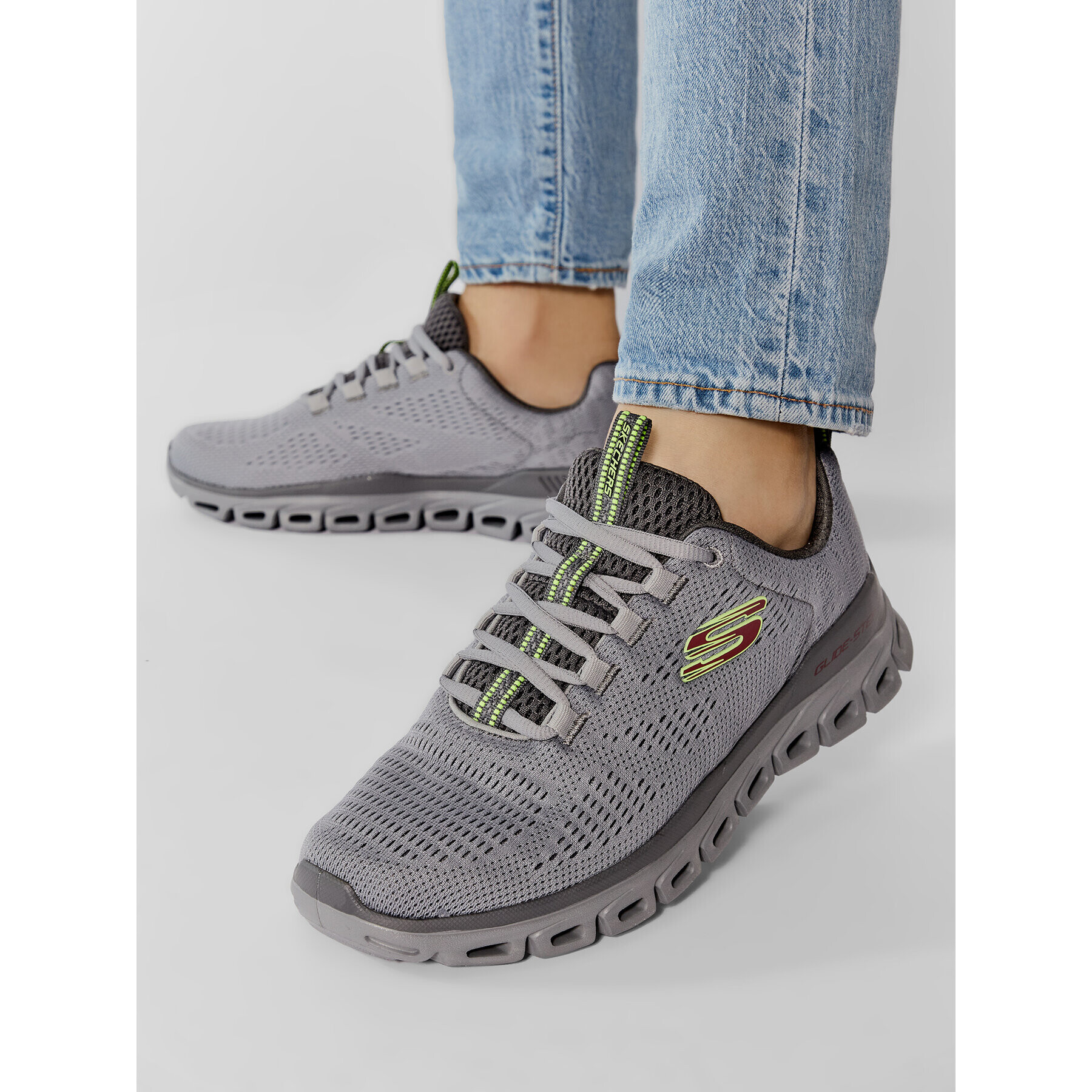 Skechers Обувки Fasten Up 232136/GRY Сив - Pepit.bg