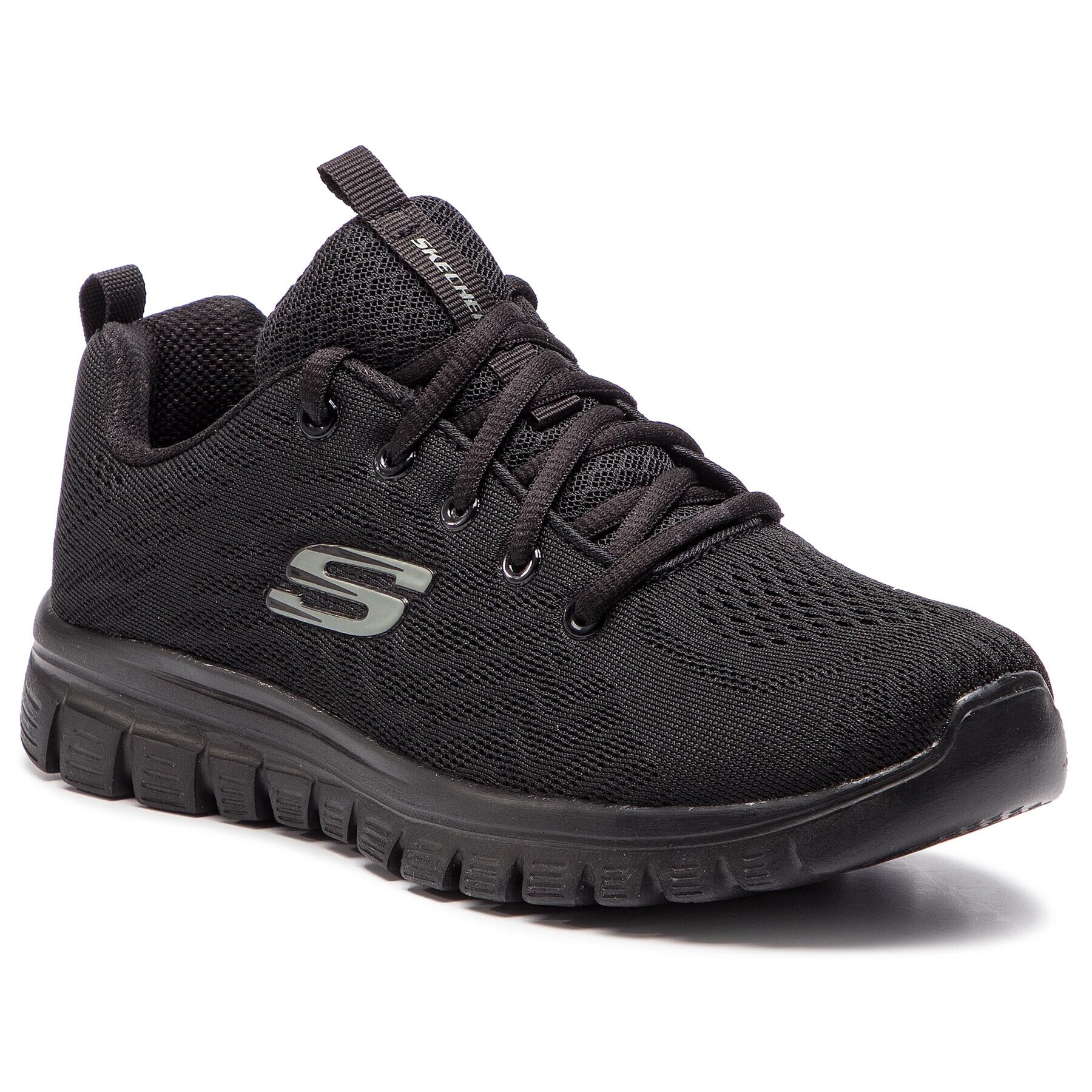 Skechers Обувки Get Connected 12615/BBK Черен - Pepit.bg