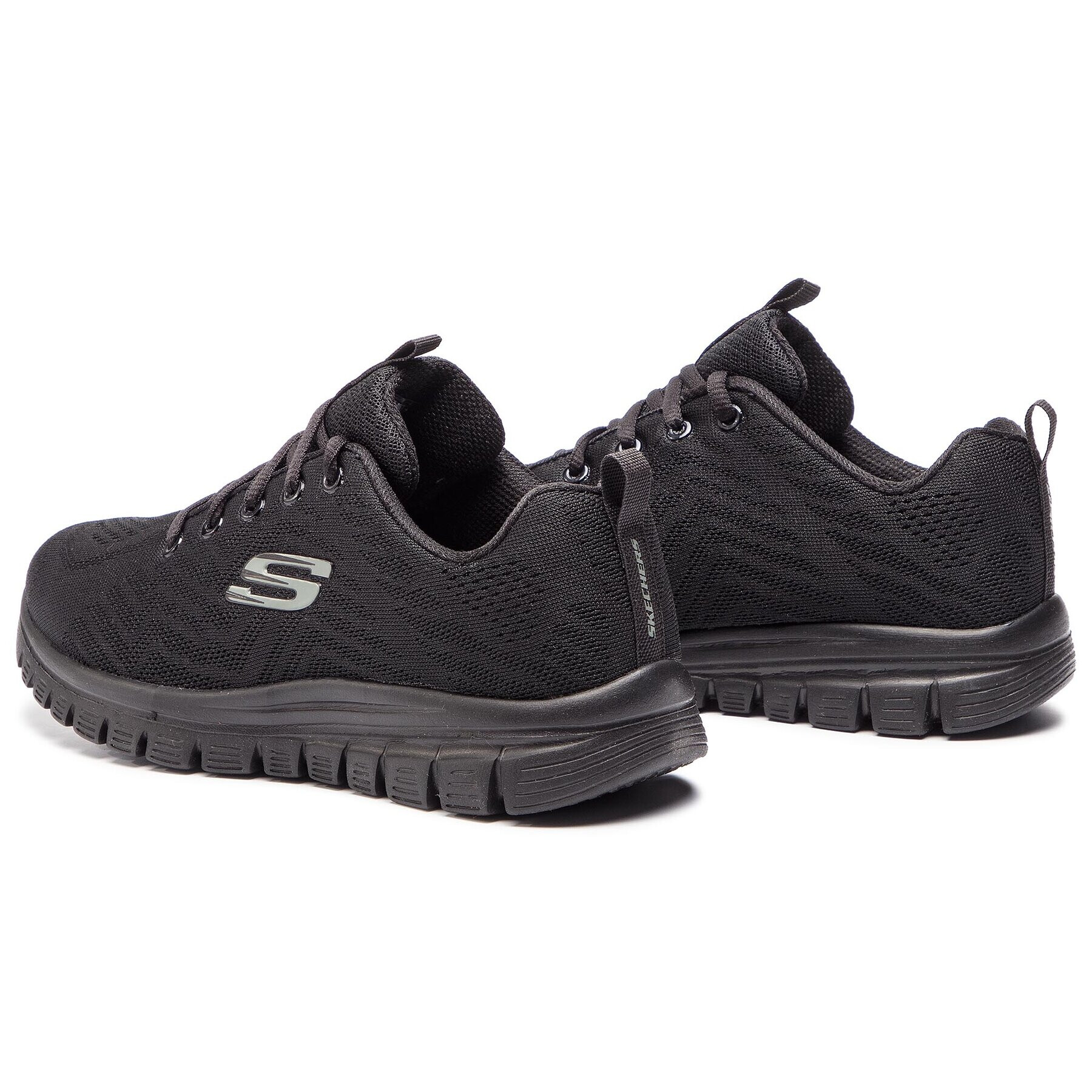 Skechers Обувки Get Connected 12615/BBK Черен - Pepit.bg