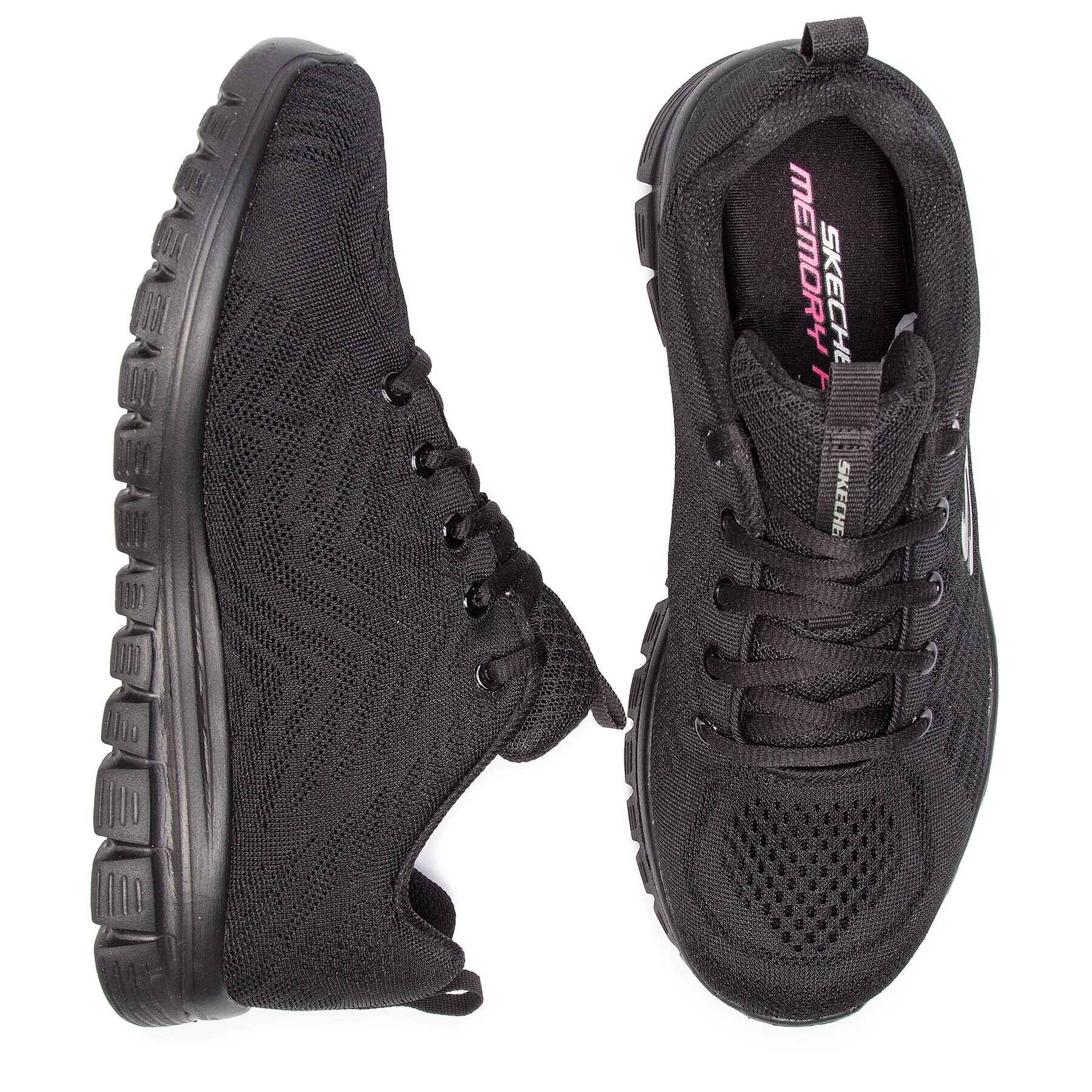 Skechers Обувки Get Connected 12615/BBK Черен - Pepit.bg