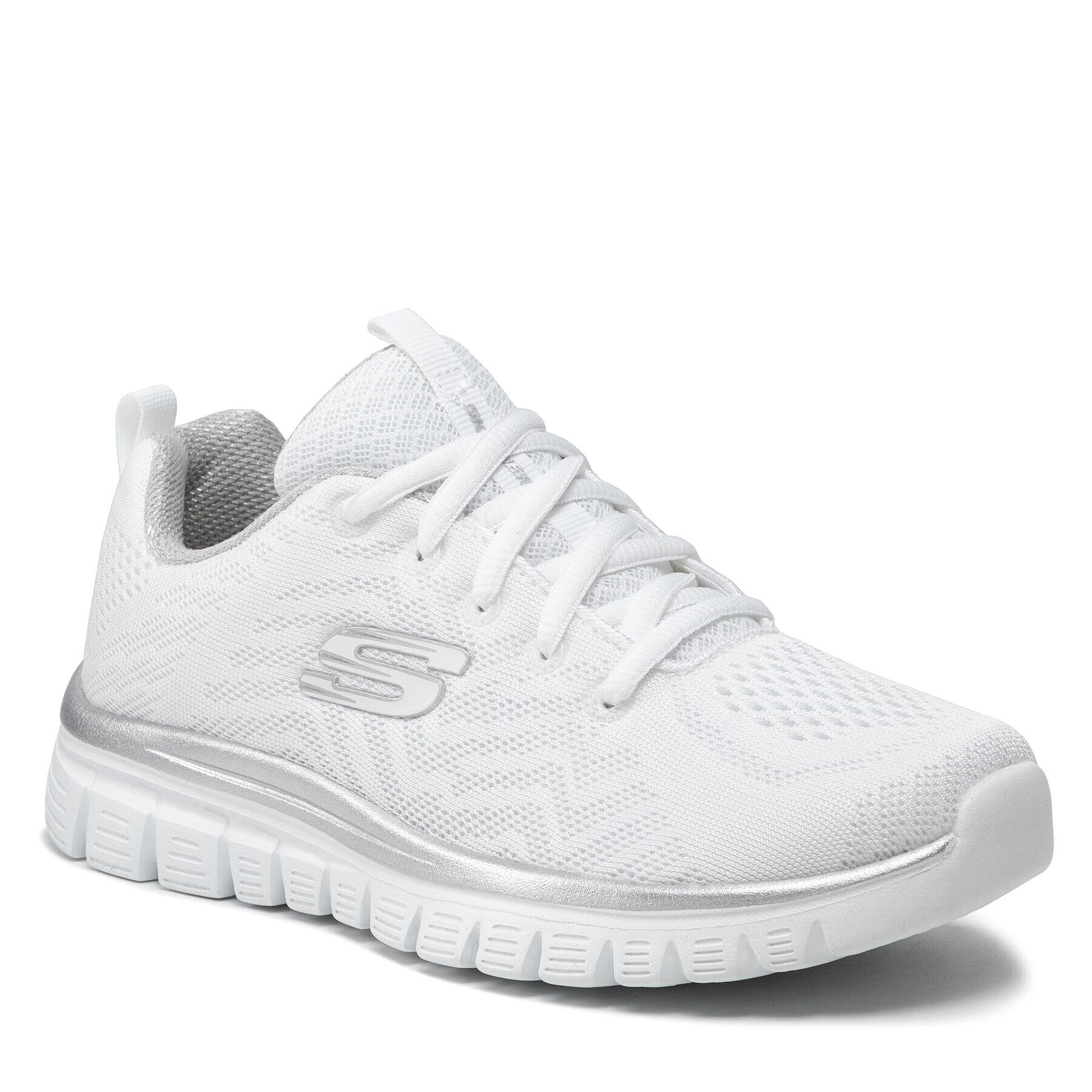 Skechers Обувки Get Connected 12615/WSL Бял - Pepit.bg