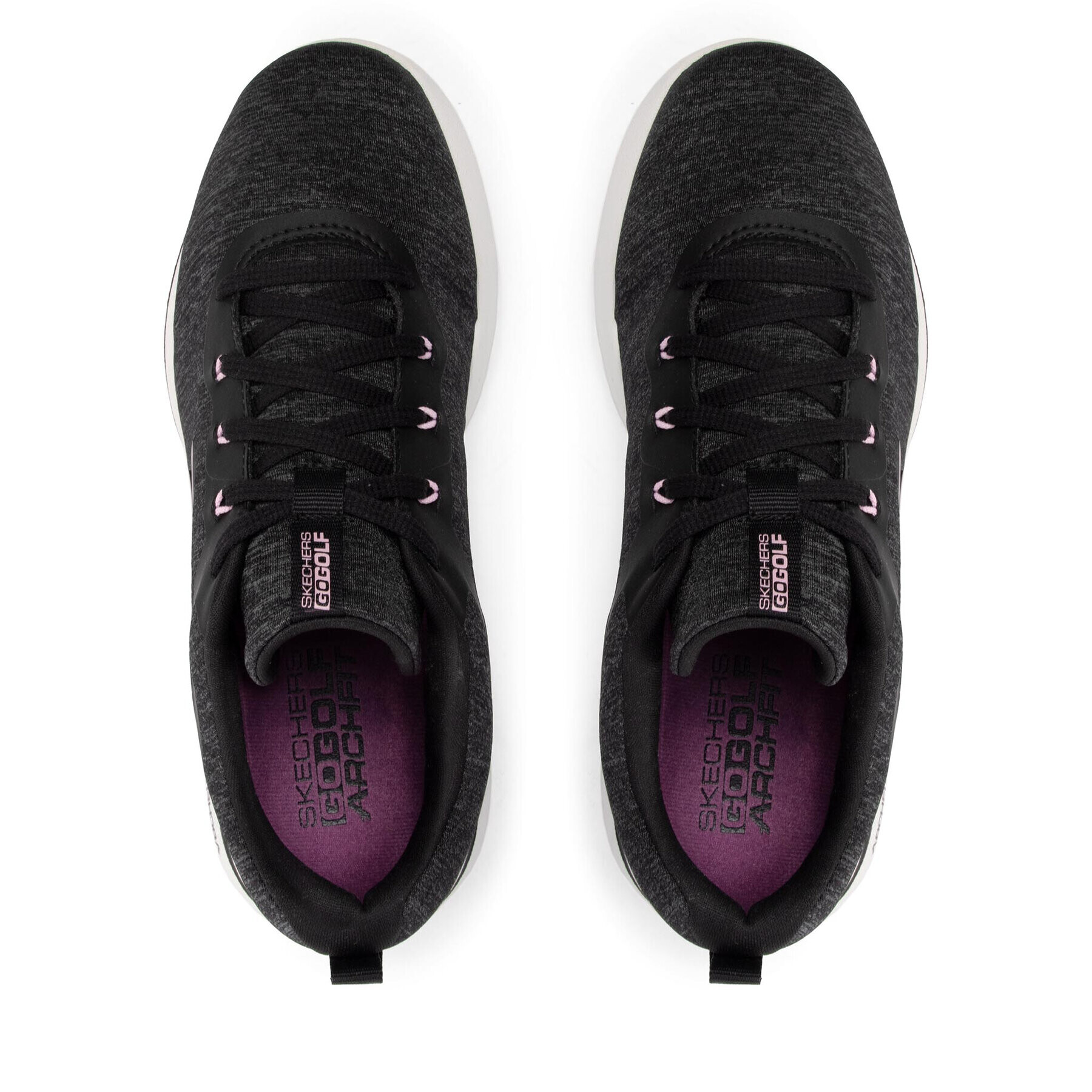 Skechers Обувки Go Golf Walk 5 123034/BKPK Черен - Pepit.bg