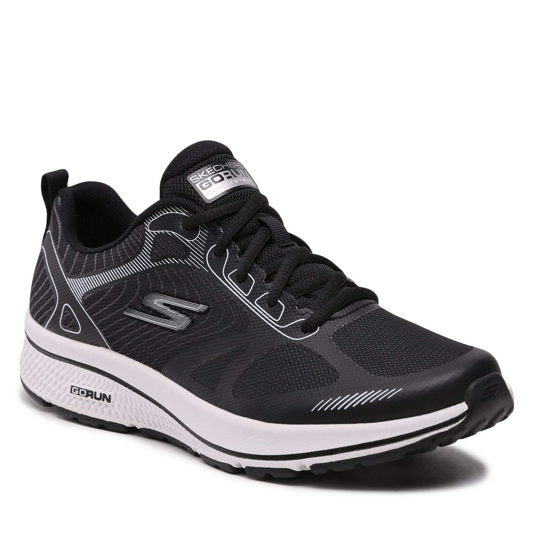 Skechers Обувки Go Run Consistent 220035/BKW Черен - Pepit.bg