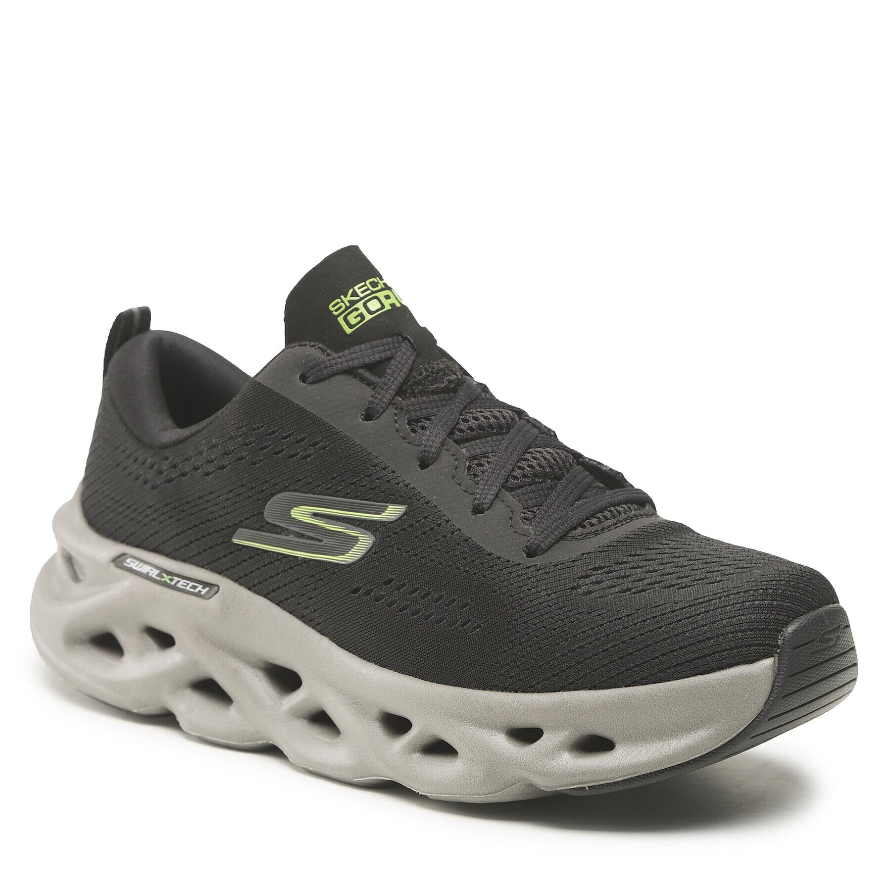 Skechers Обувки Go Run Swirl Tech 220303/BKLM Черен - Pepit.bg