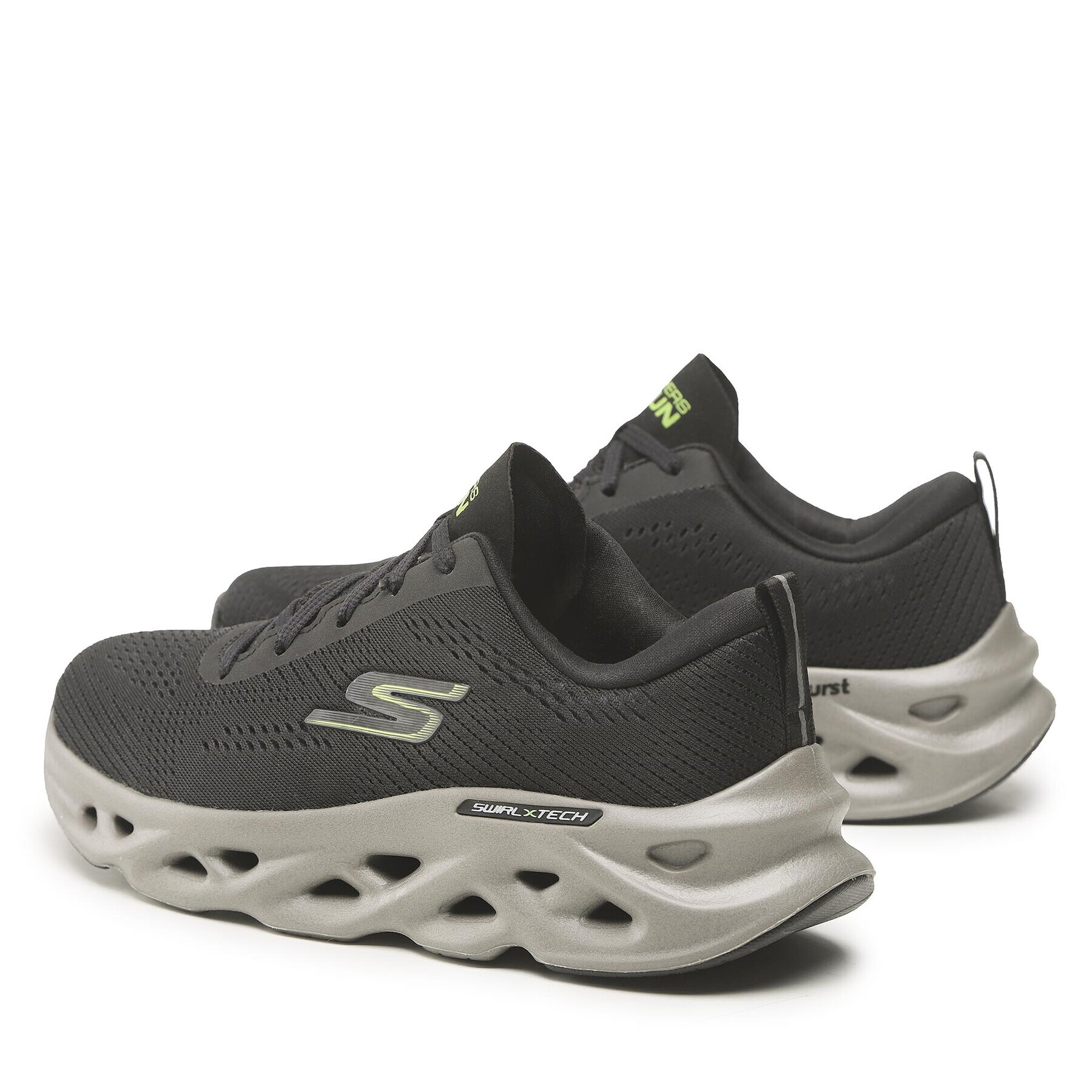 Skechers Обувки Go Run Swirl Tech 220303/BKLM Черен - Pepit.bg