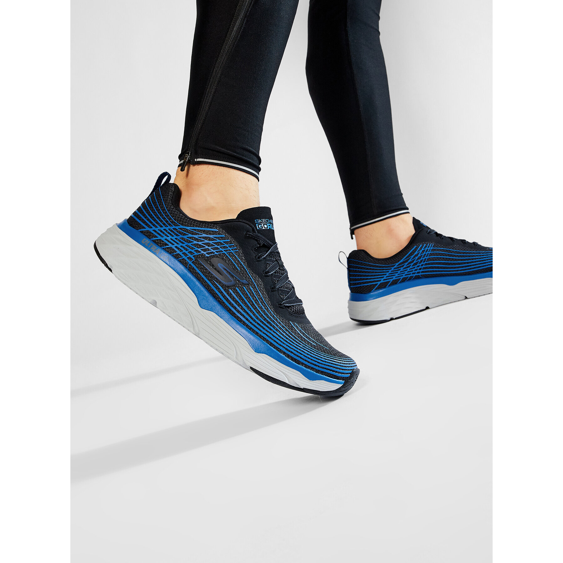 Skechers Обувки Max Cushioning Elite 54430/BKBL Черен - Pepit.bg