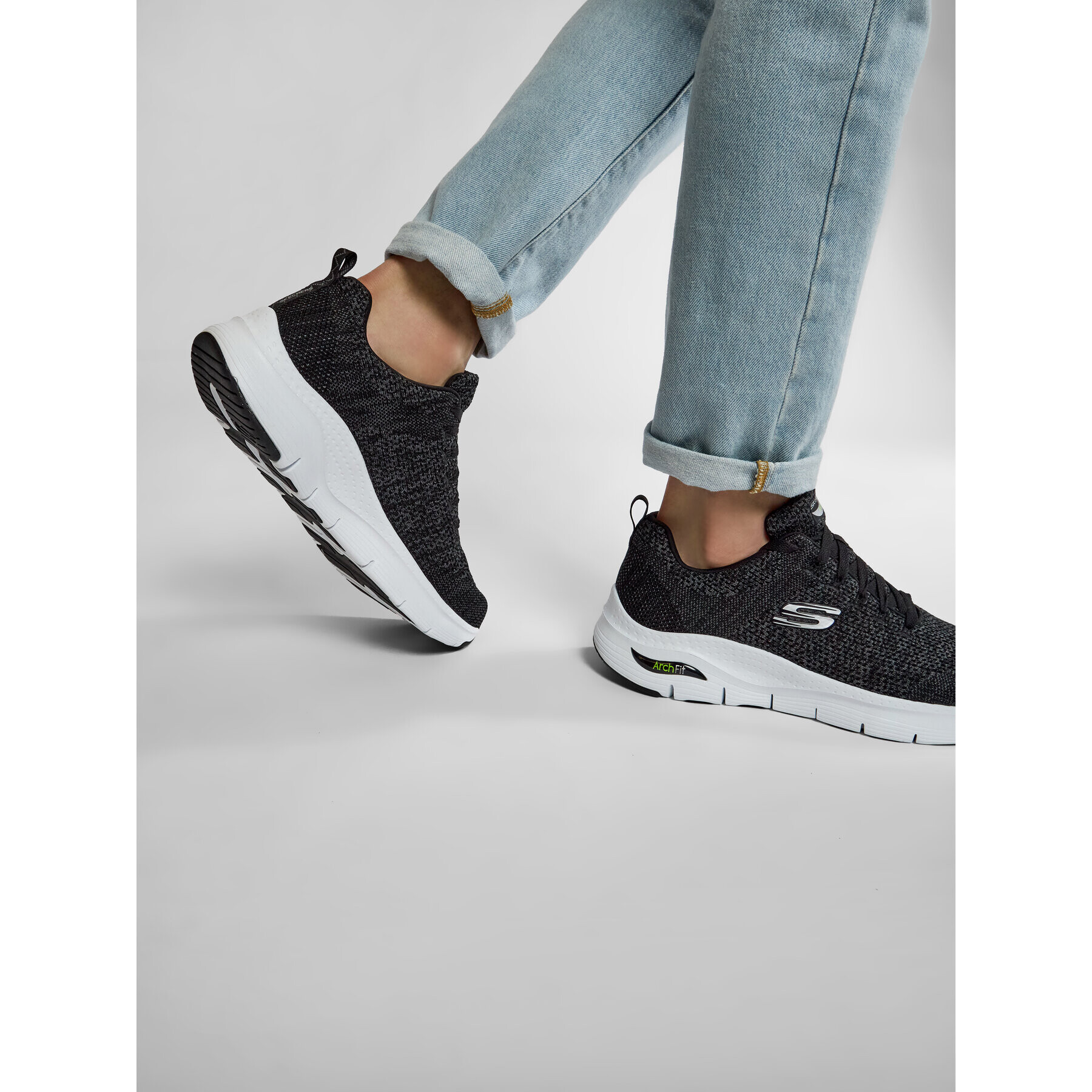 Skechers Обувки Paradyme 232041/BKW Черен - Pepit.bg