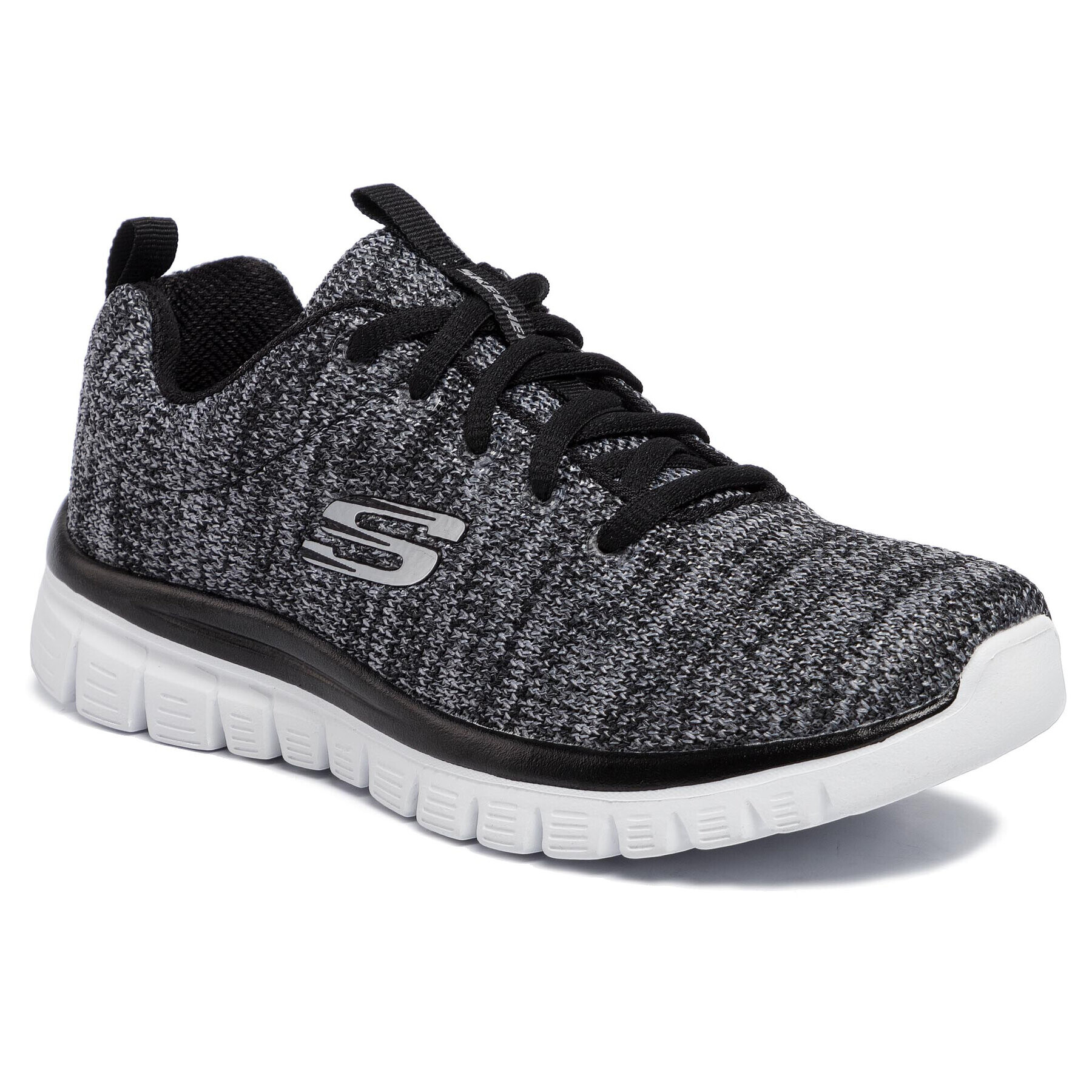 Skechers Обувки Twisted Fortune 12614/BKW Сив - Pepit.bg