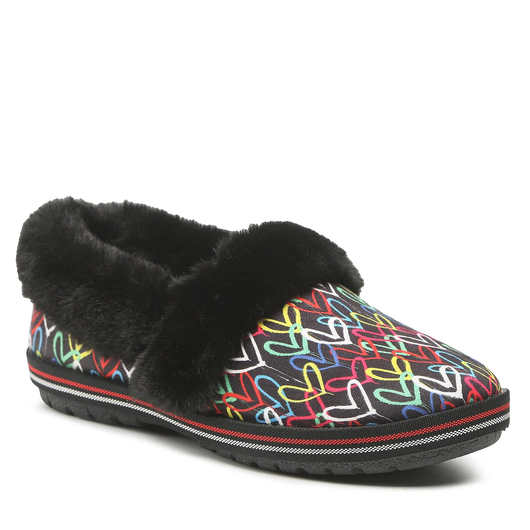 Skechers Пантофи BOBS Lodge Love 113610 Черен - Pepit.bg