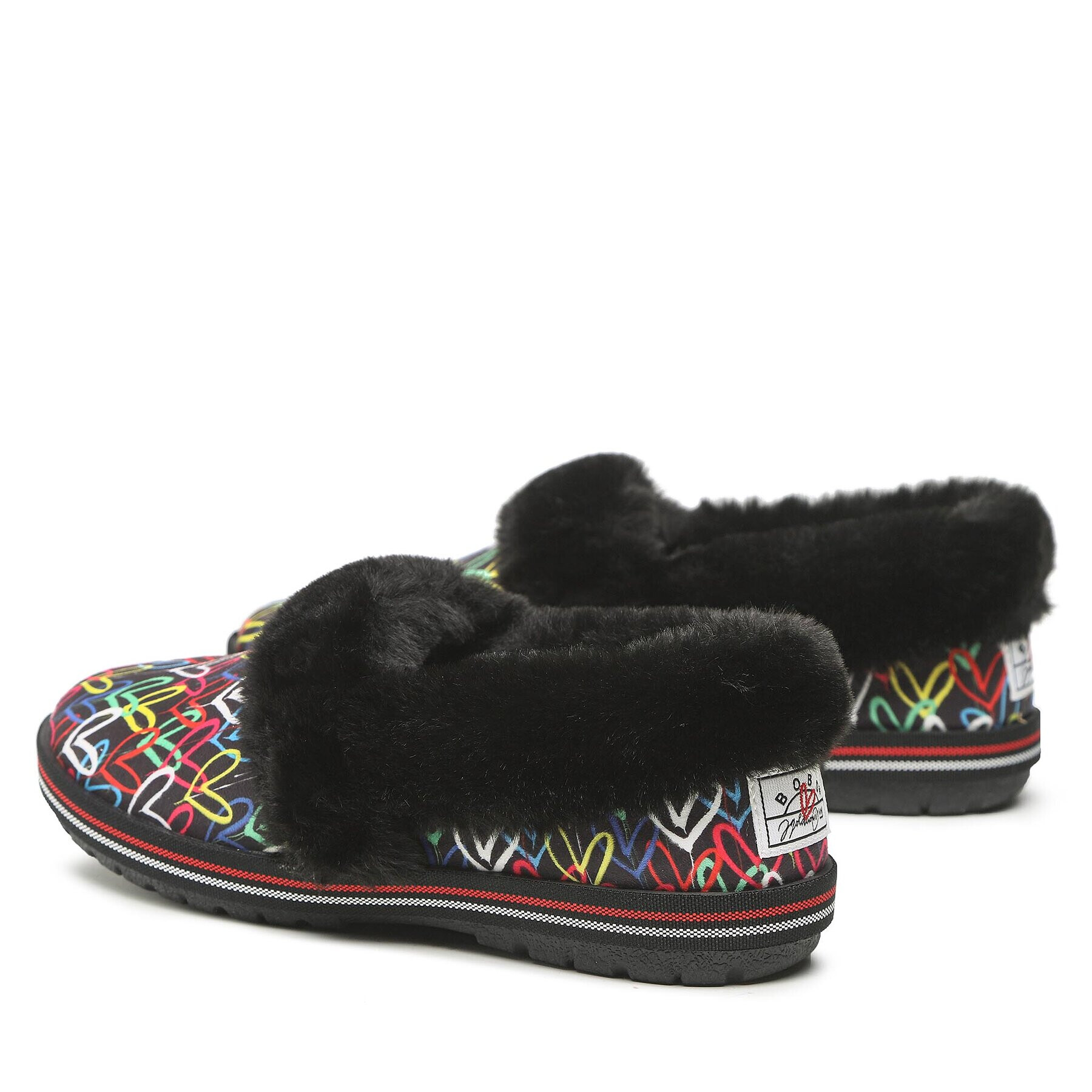 Skechers Пантофи BOBS Lodge Love 113610 Черен - Pepit.bg