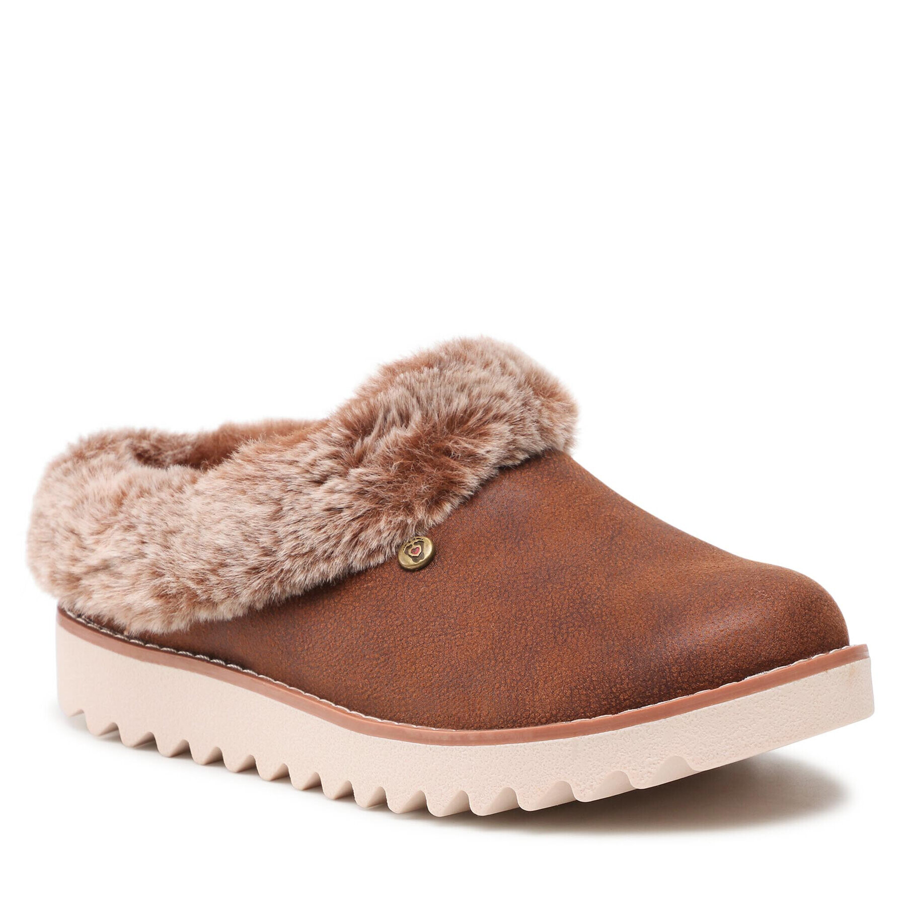 Skechers Пантофи BOBS Winter Rock 113423/BRN Кафяв - Pepit.bg