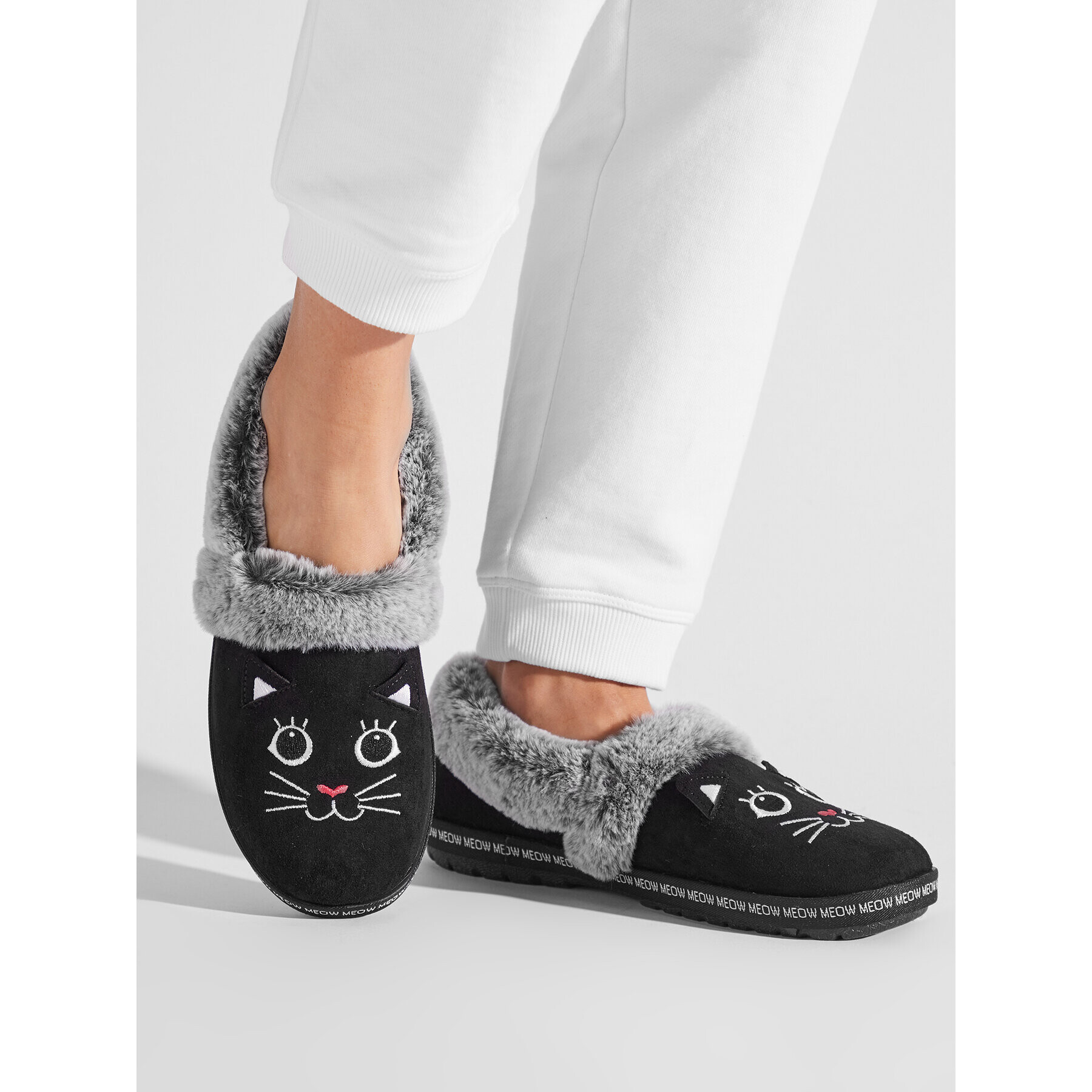 Skechers Пантофи Meow Pajamas 33355/BLK Черен - Pepit.bg