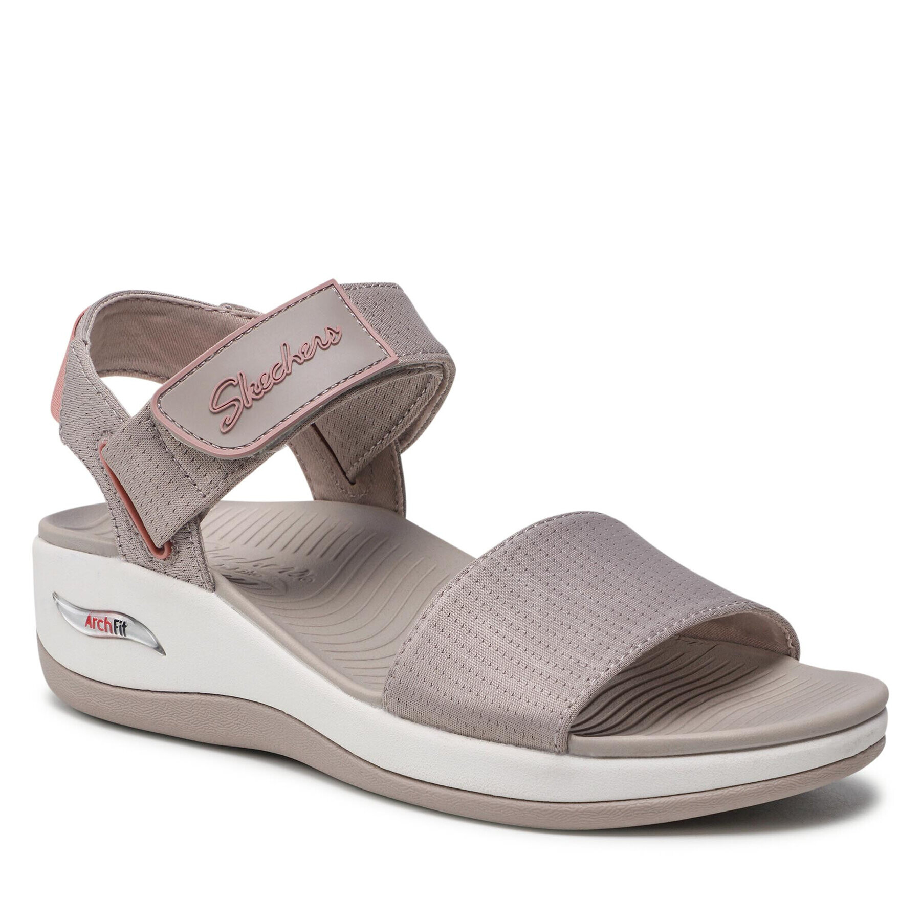 Skechers Сандали Arch Fit Sunshine 163310/TPPK Сив - Pepit.bg