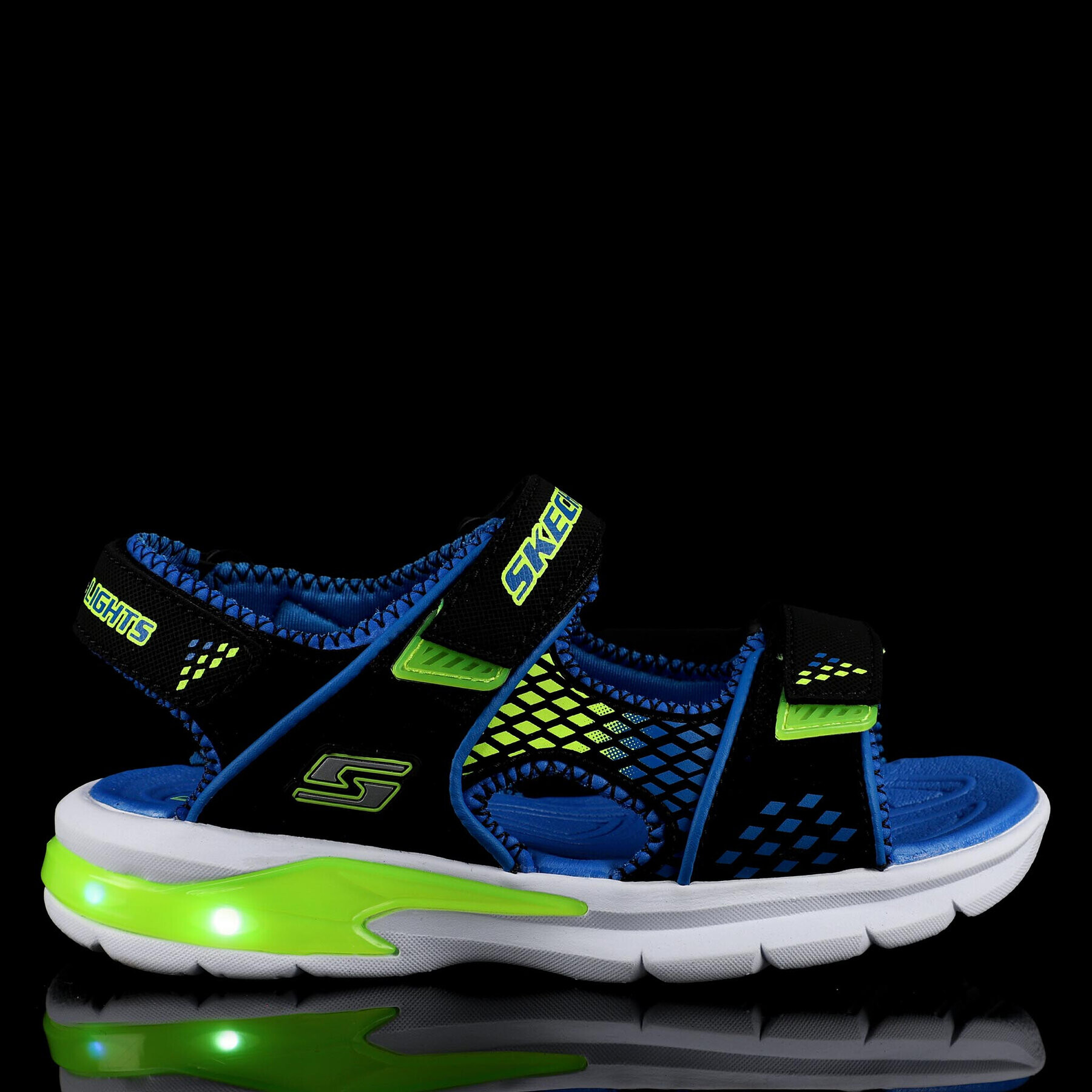 Skechers Сандали Beach Glower 90558L/BBLM Черен - Pepit.bg