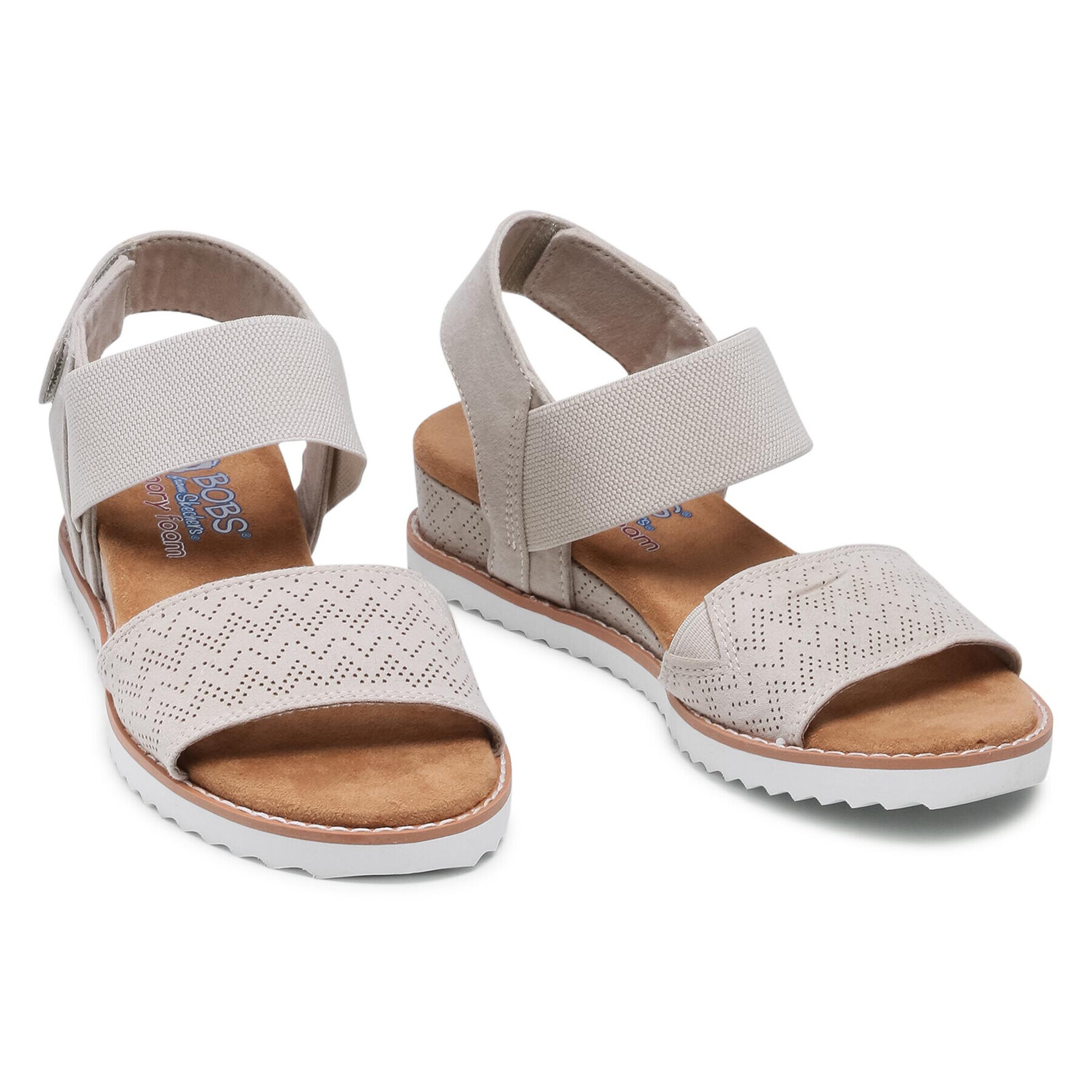 Skechers Сандали BOBS Desert Kiss 31440/OFWT Бежов - Pepit.bg