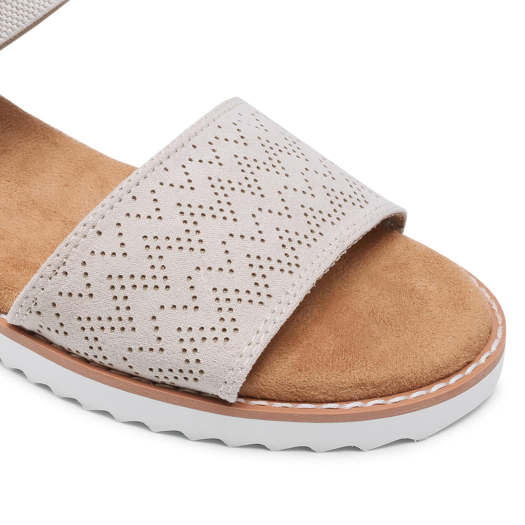 Skechers Сандали BOBS Desert Kiss 31440/OFWT Бежов - Pepit.bg