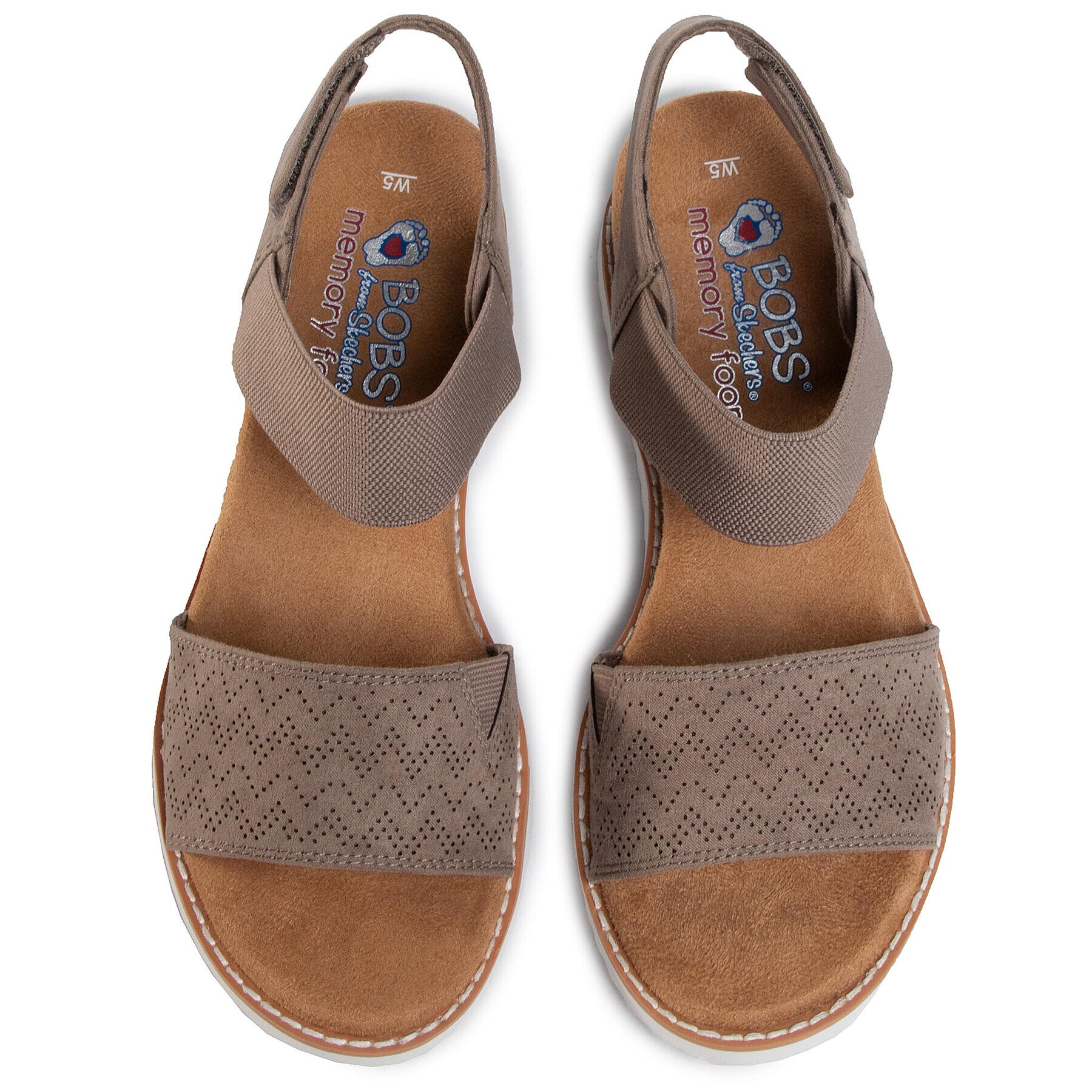 Skechers Сандали BOBS Desert Kiss 31440/TPE Кафяв - Pepit.bg