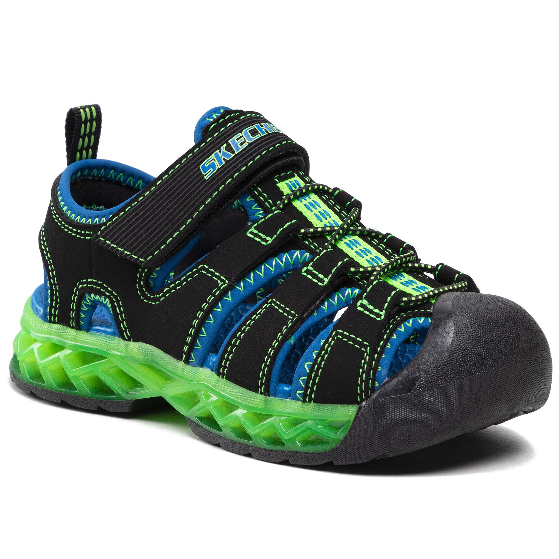 Skechers Сандали Flex-Flow 90707L/BBLM Черен - Pepit.bg