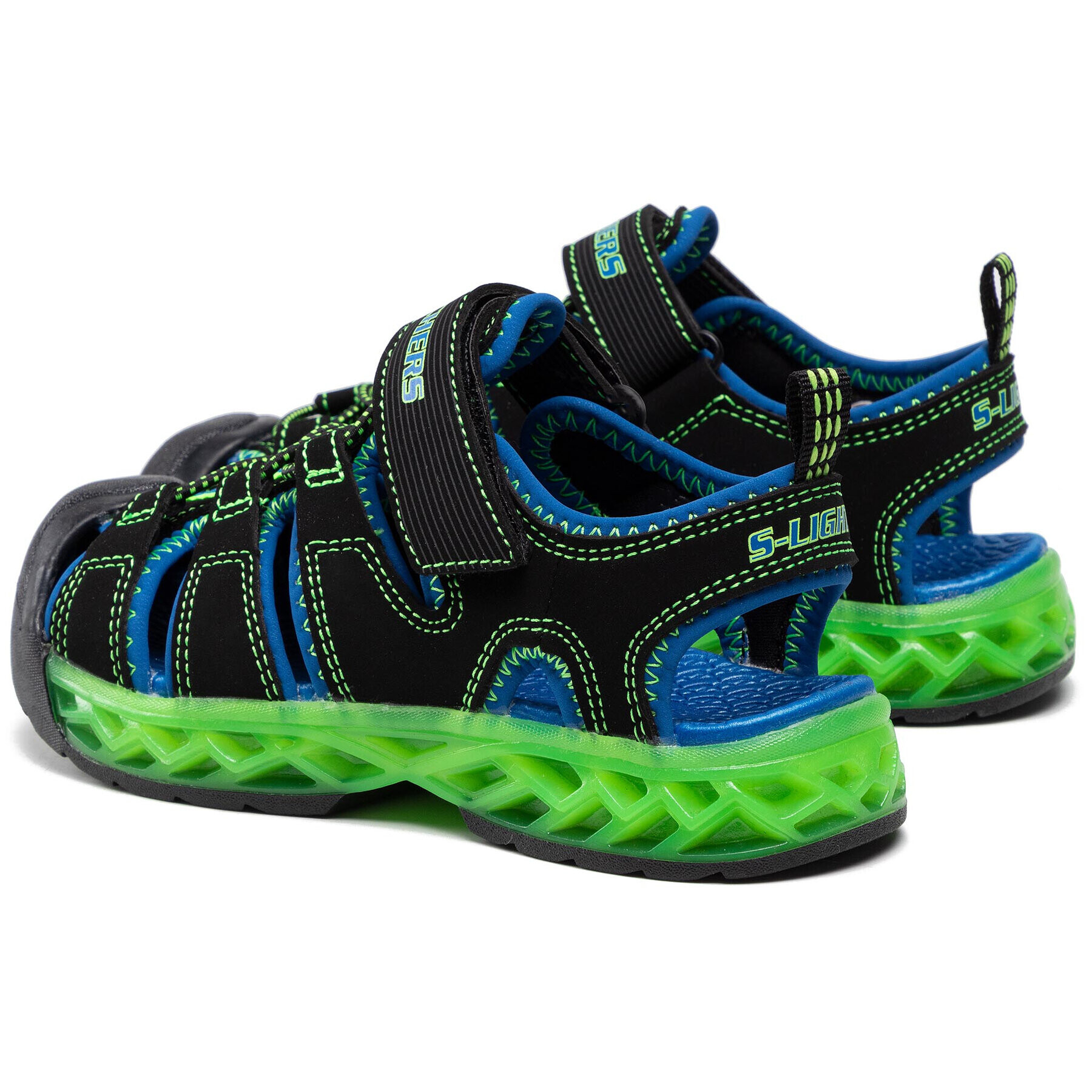 Skechers Сандали Flex-Flow 90707L/BBLM Черен - Pepit.bg