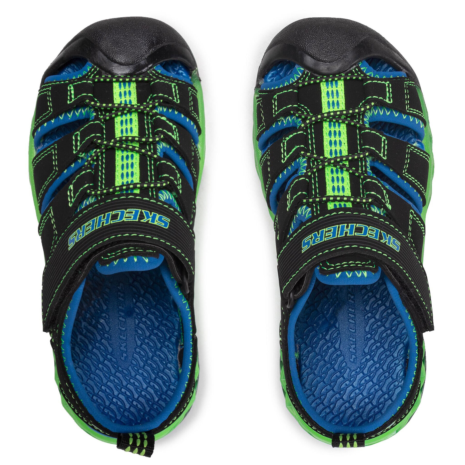 Skechers Сандали Flex-Flow 90707L/BBLM Черен - Pepit.bg