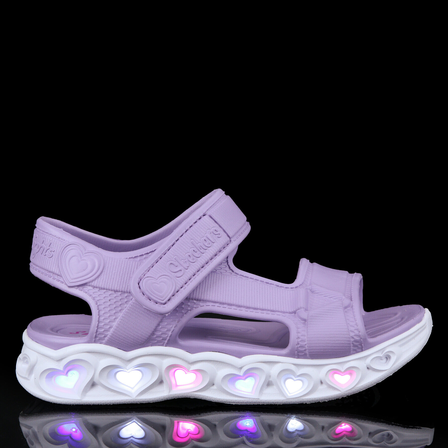 Skechers Сандали Heart Lights Sandals Always Flashy 308045L Виолетов - Pepit.bg