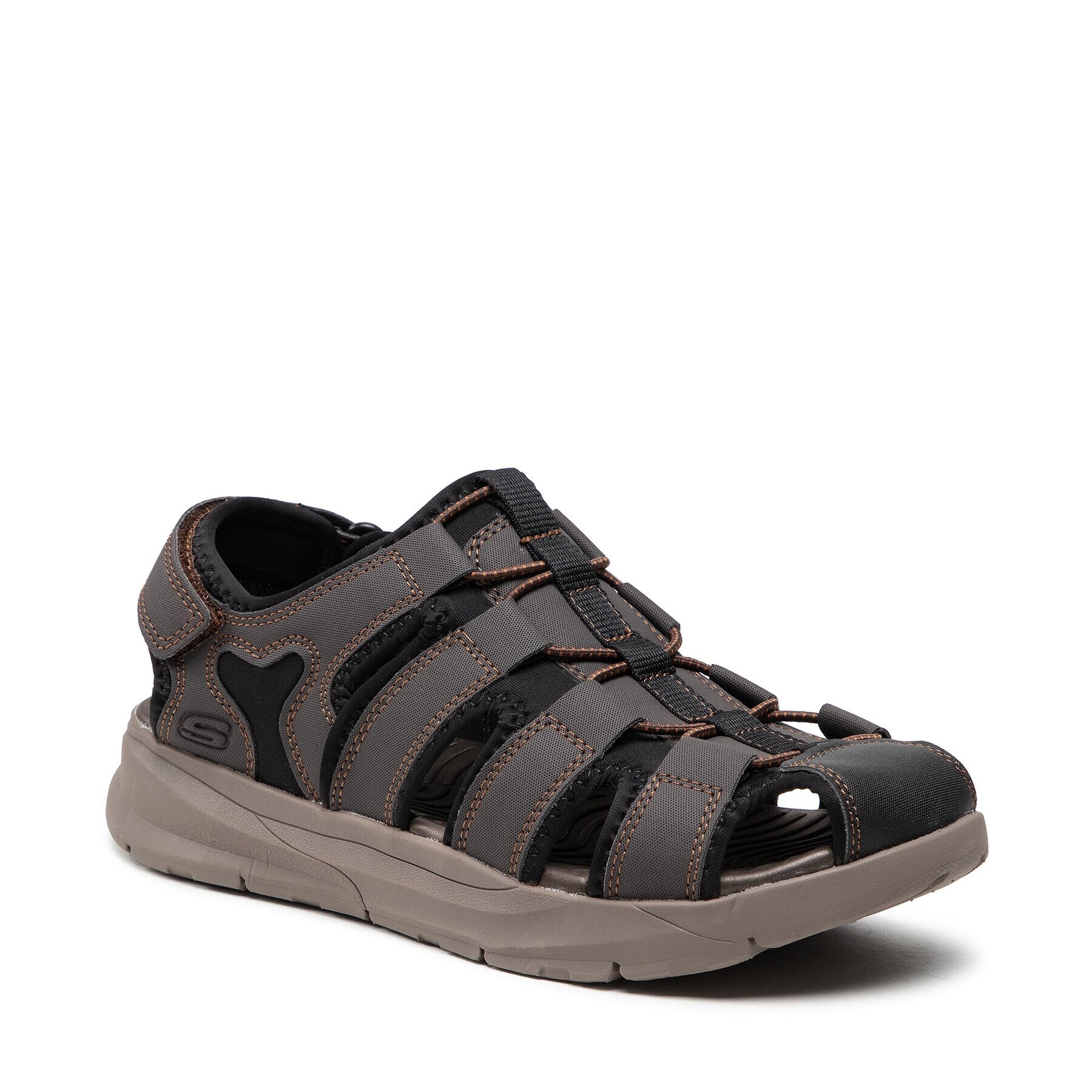 Skechers Сандали Henton 66068/CHOC Кафяв - Pepit.bg