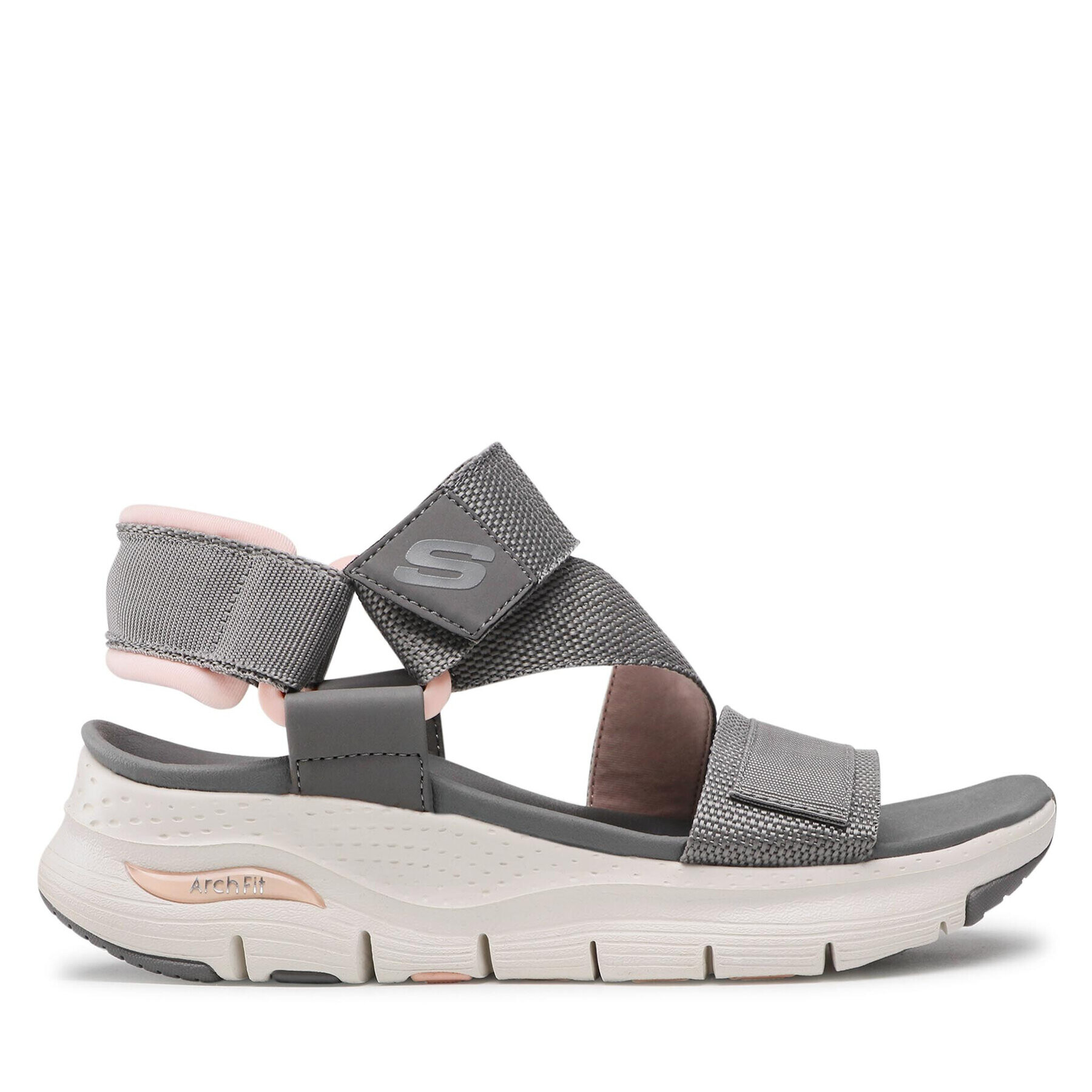 Skechers Сандали Pop Retro 119246/GYPK Сив - Pepit.bg