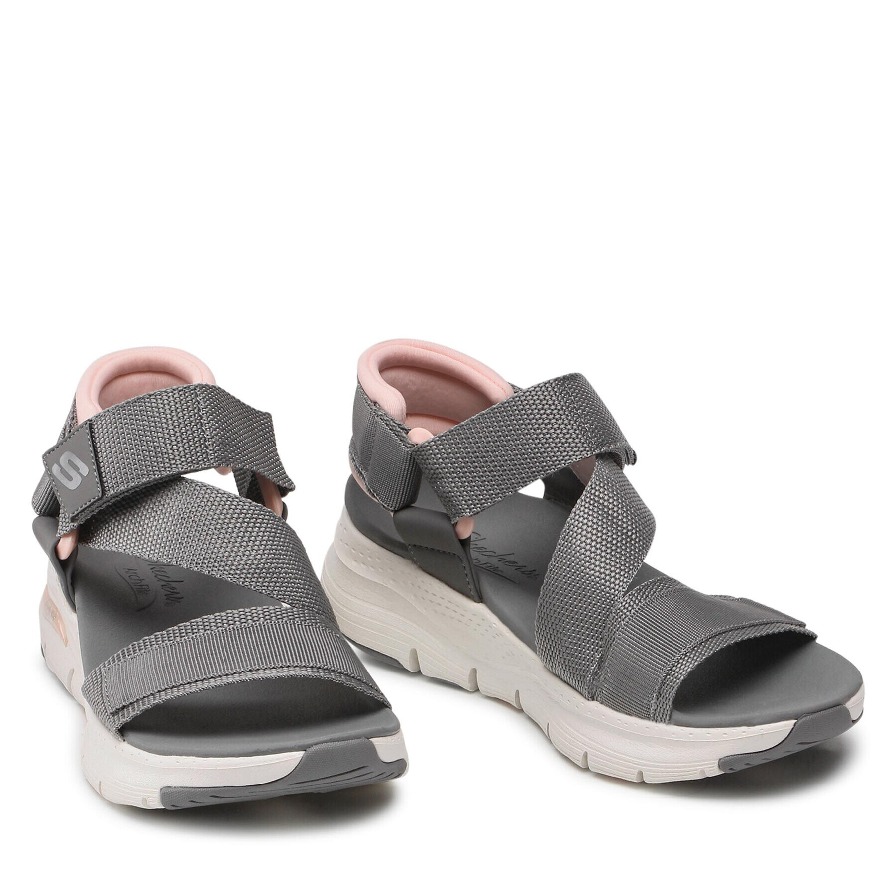 Skechers Сандали Pop Retro 119246/GYPK Сив - Pepit.bg