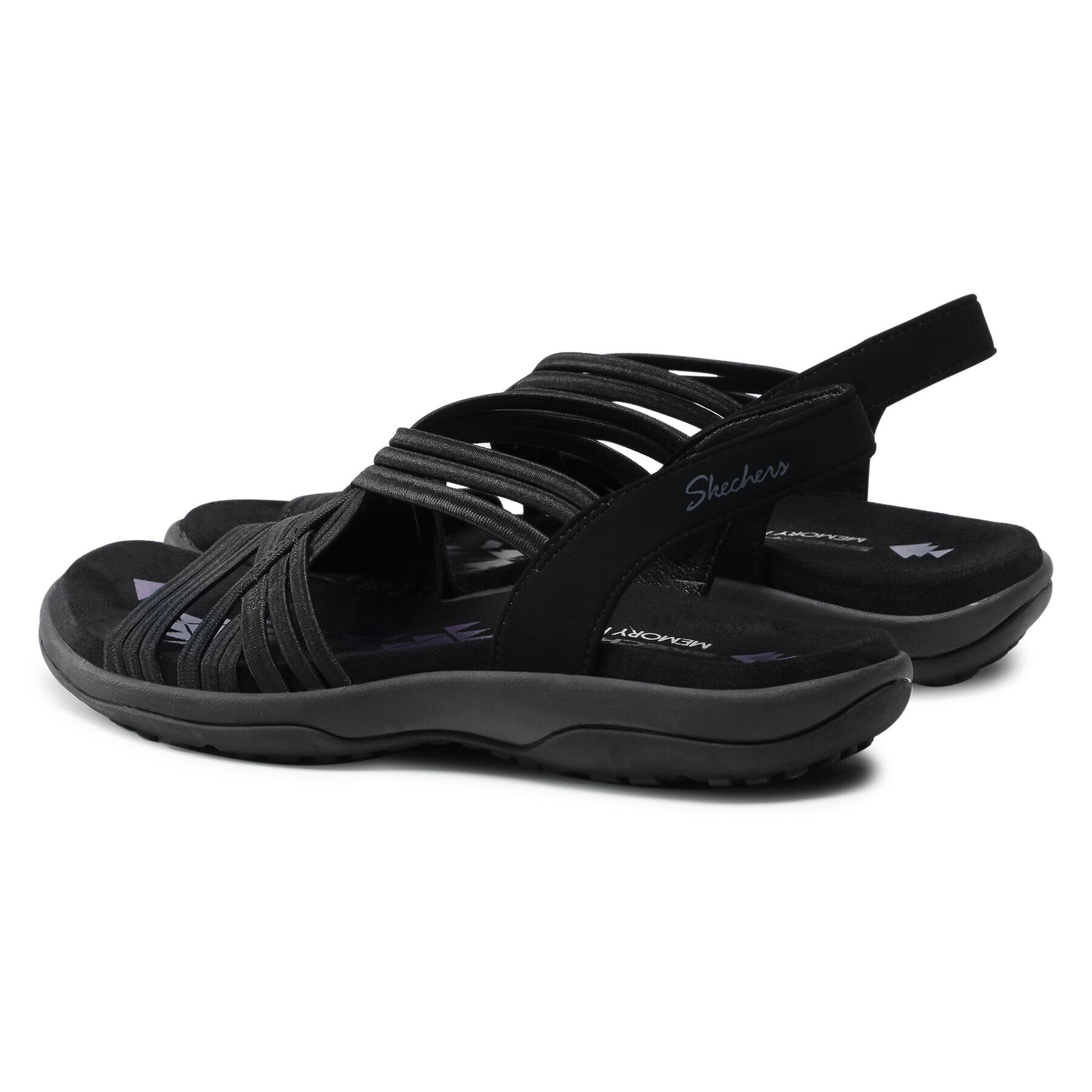 Skechers Сандали Simply Stretch 163023/BLK Черен - Pepit.bg