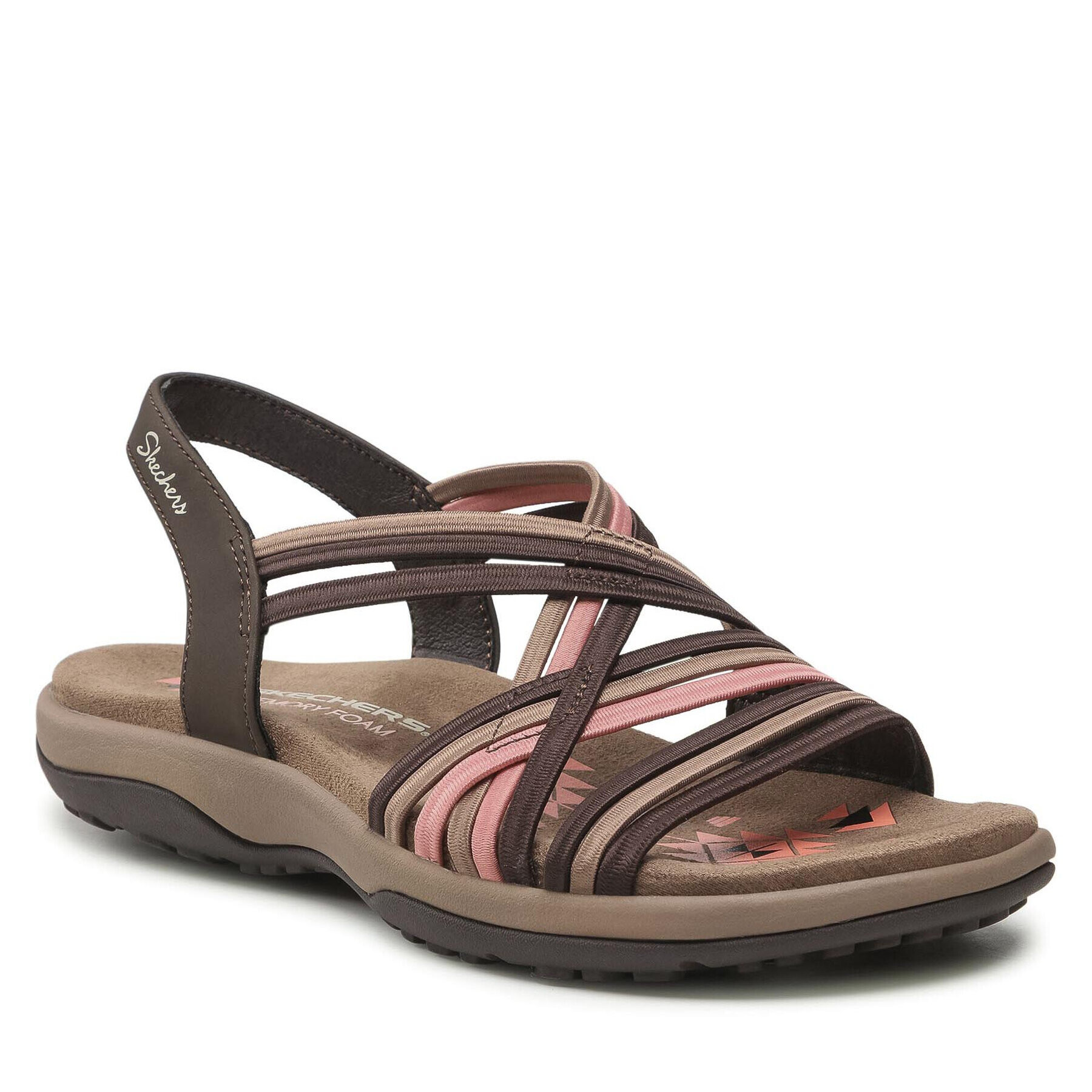 Skechers Сандали Simply Stretch 163023/CHMT Кафяв - Pepit.bg