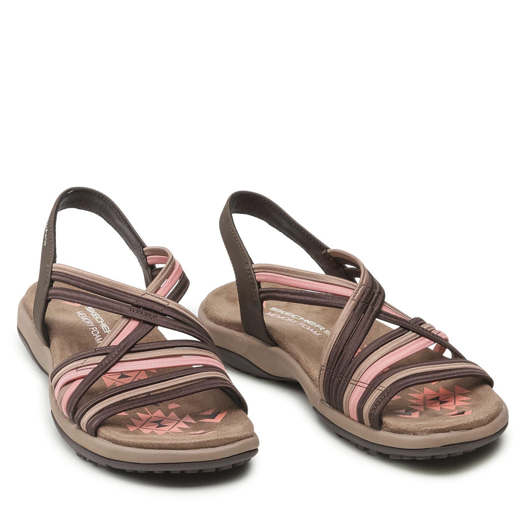 Skechers Сандали Simply Stretch 163023/CHMT Кафяв - Pepit.bg