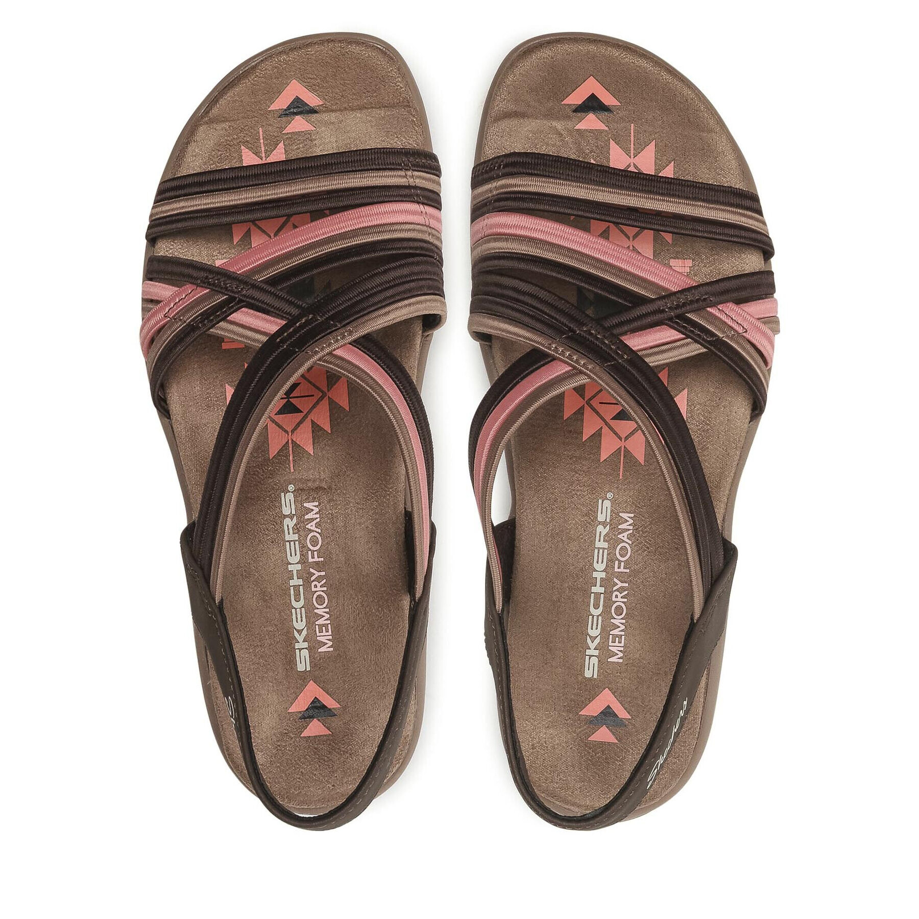 Skechers Сандали Simply Stretch 163023/CHMT Кафяв - Pepit.bg