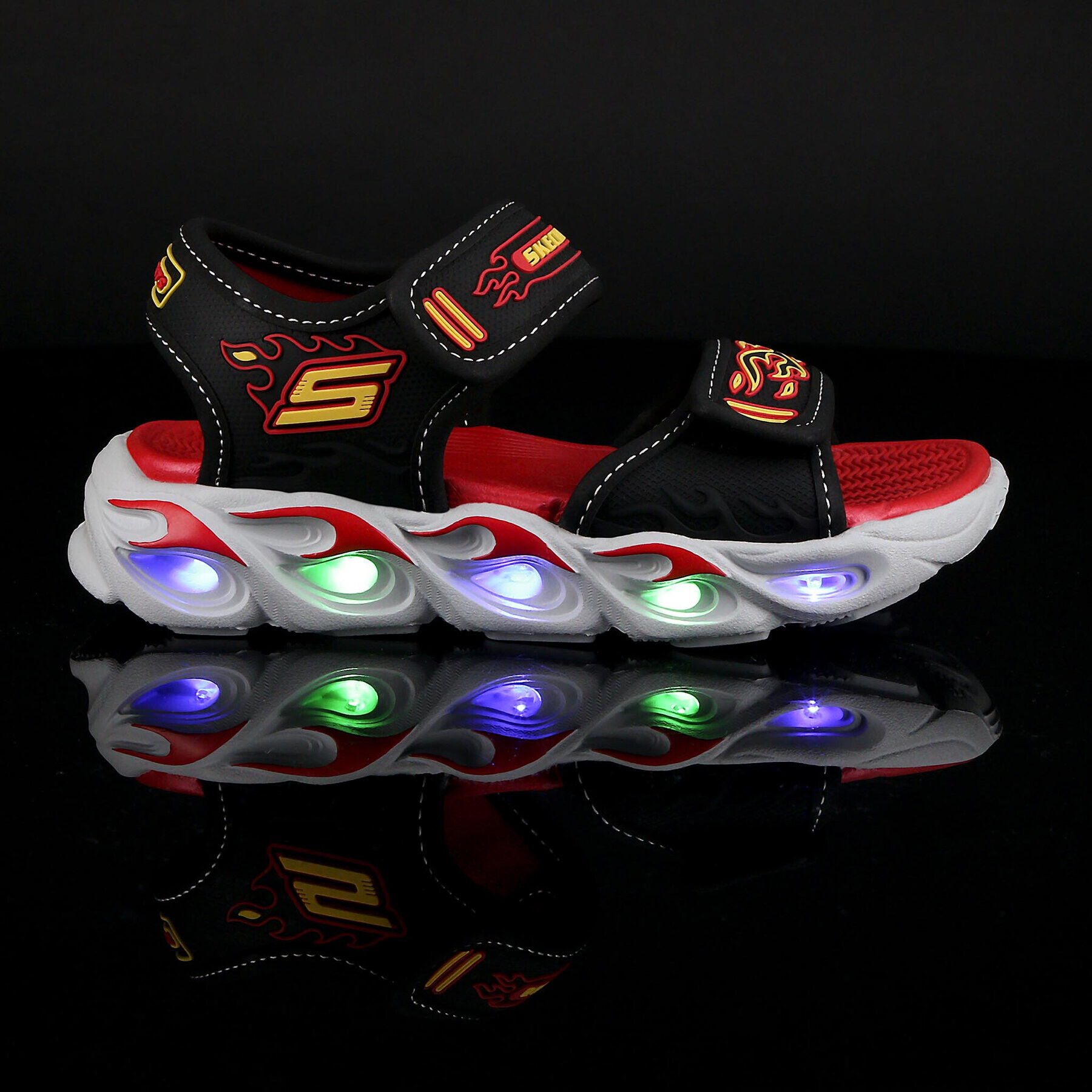 Skechers Сандали Thermo-Splash 400109L/BKRD Черен - Pepit.bg