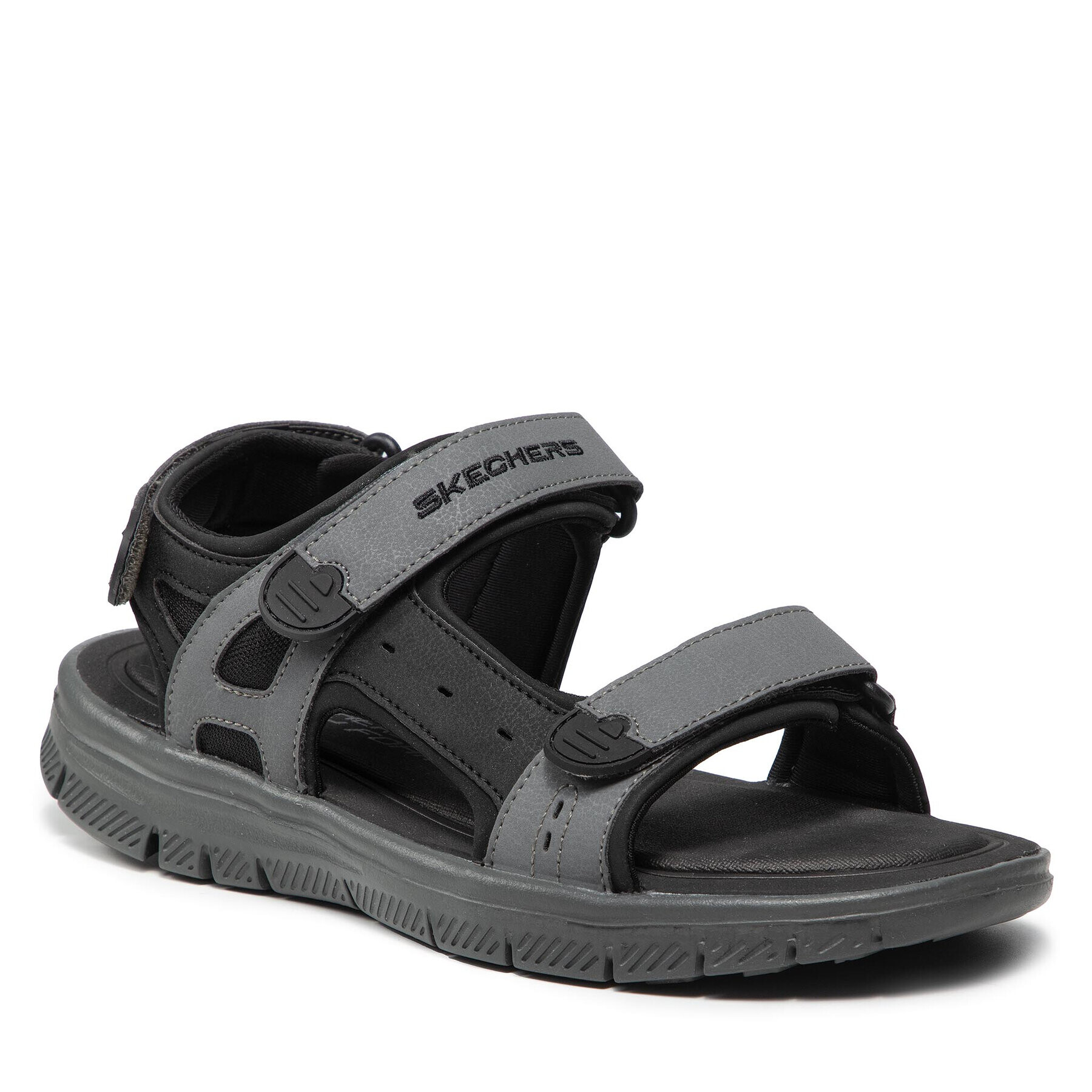 Skechers Сандали Upwell 51874/BKCC Сив - Pepit.bg