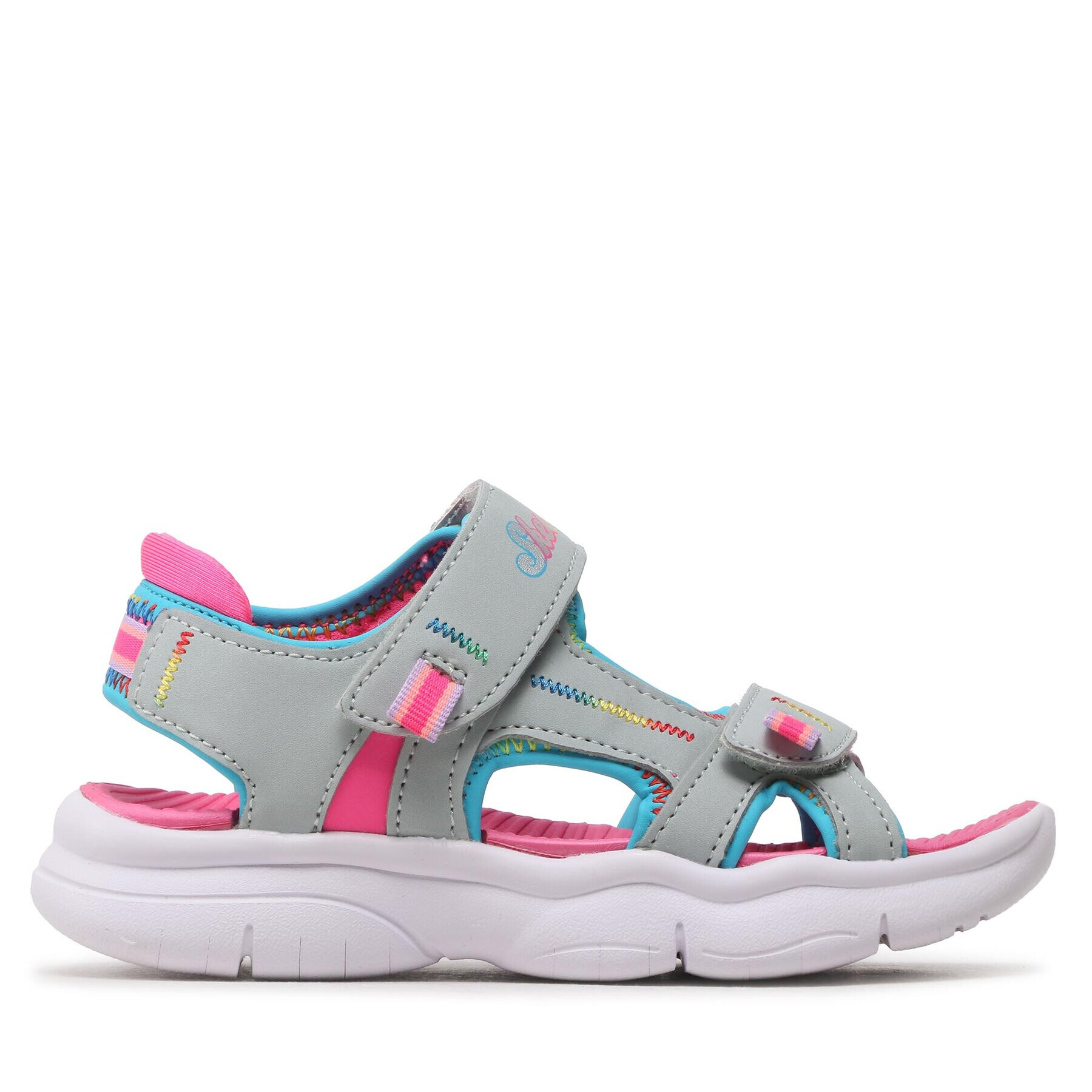 Skechers Сандали Vibrant Mood 302984L/SLPK Сив - Pepit.bg