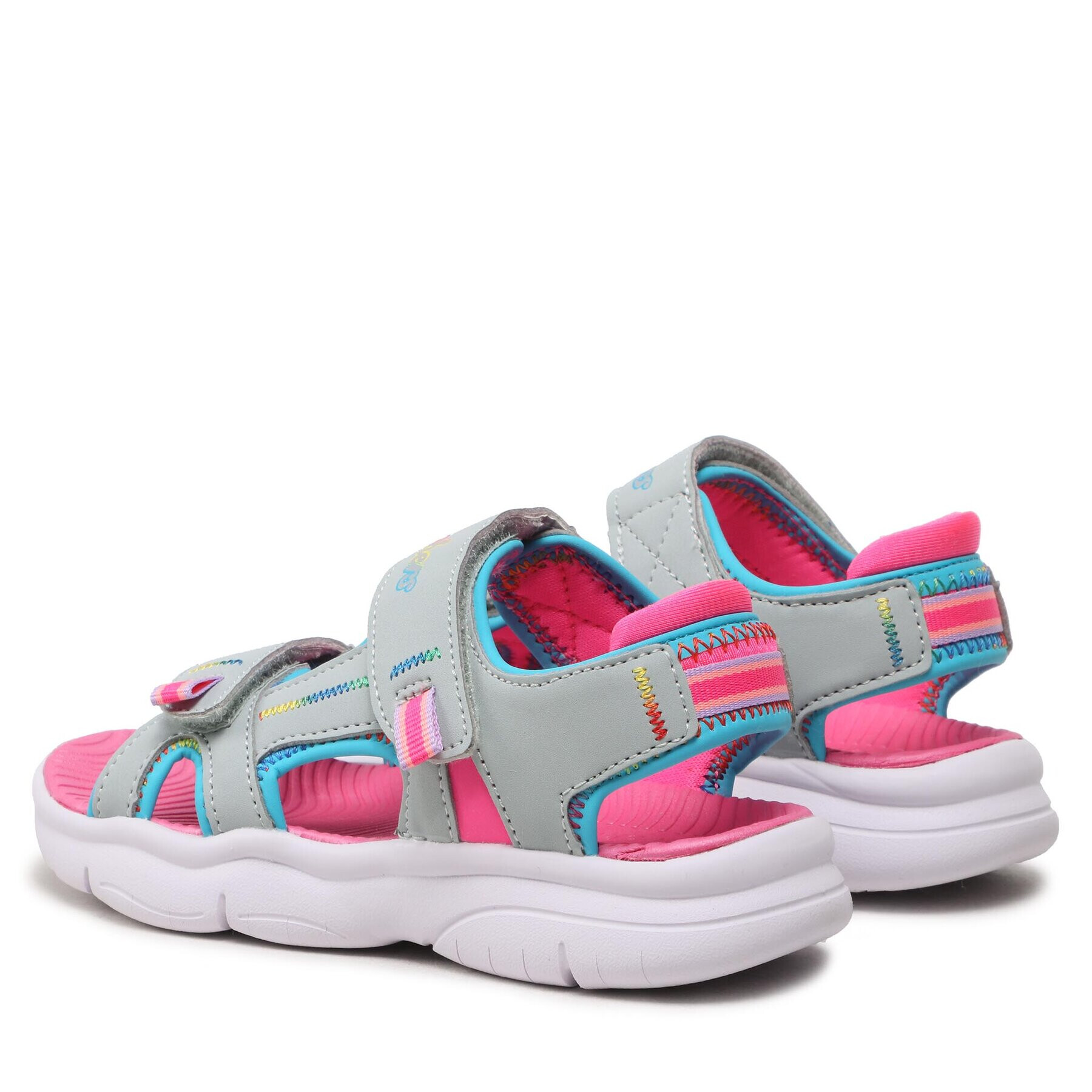 Skechers Сандали Vibrant Mood 302984L/SLPK Сив - Pepit.bg