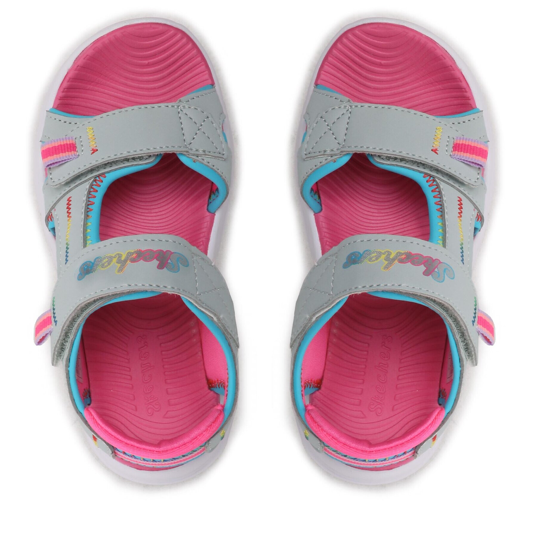 Skechers Сандали Vibrant Mood 302984L/SLPK Сив - Pepit.bg