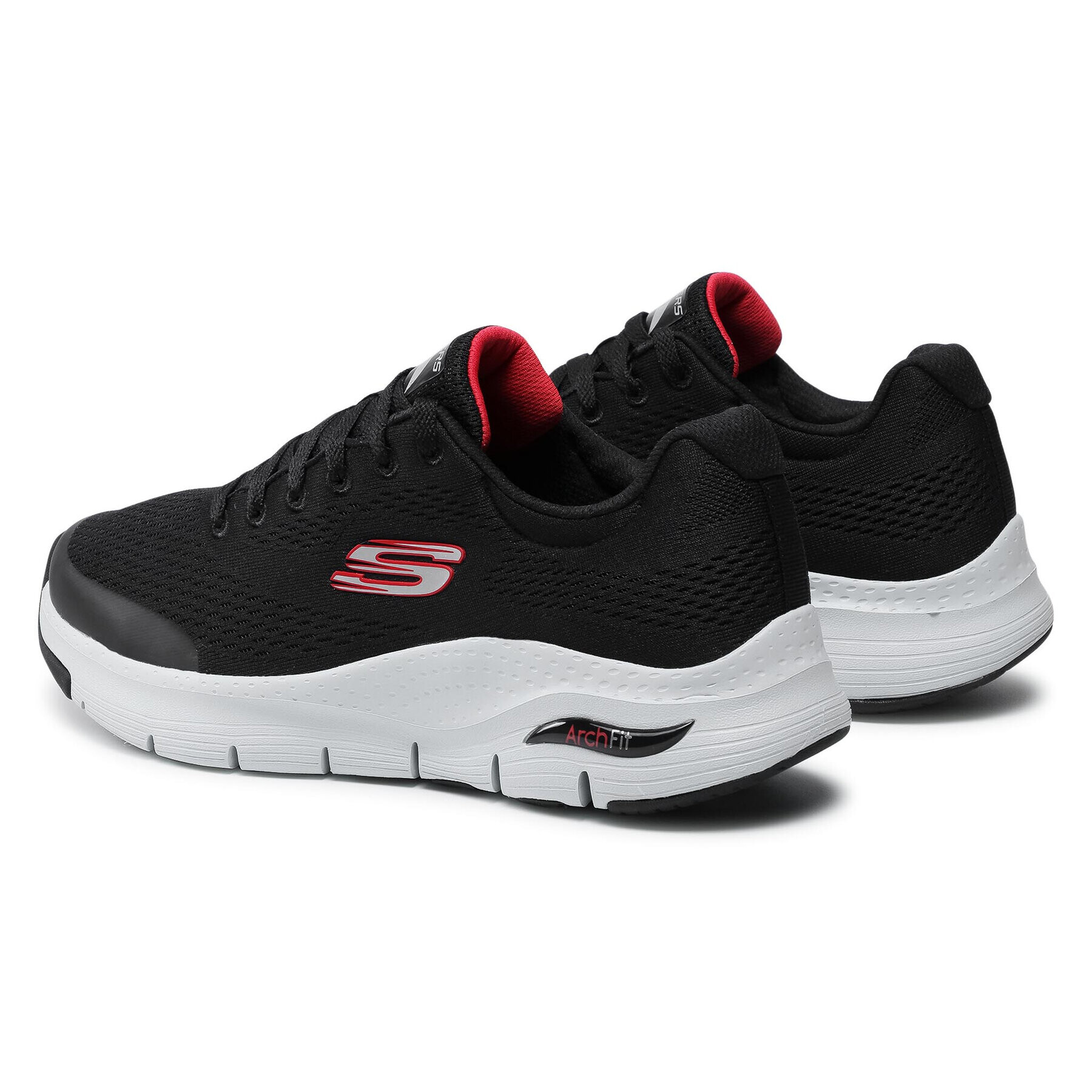 Skechers Сникърси Arch Fit 232040/BKRD Черен - Pepit.bg