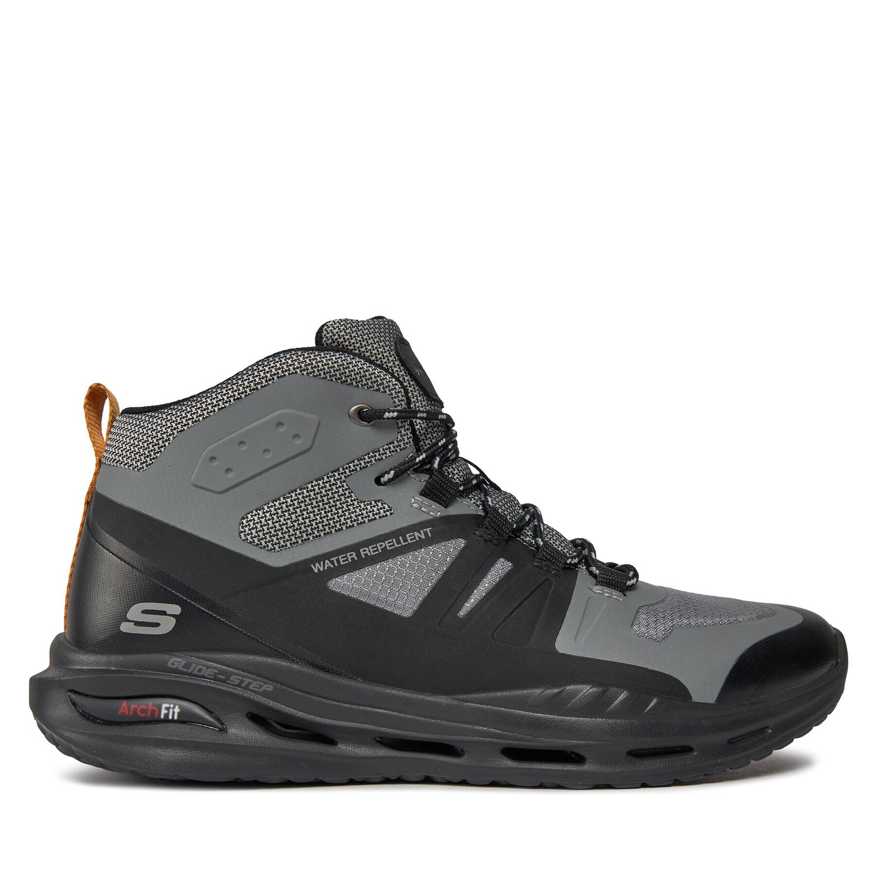 Skechers Сникърси Arch Fit Orvan Montfort 210478/GYBK Сив - Pepit.bg