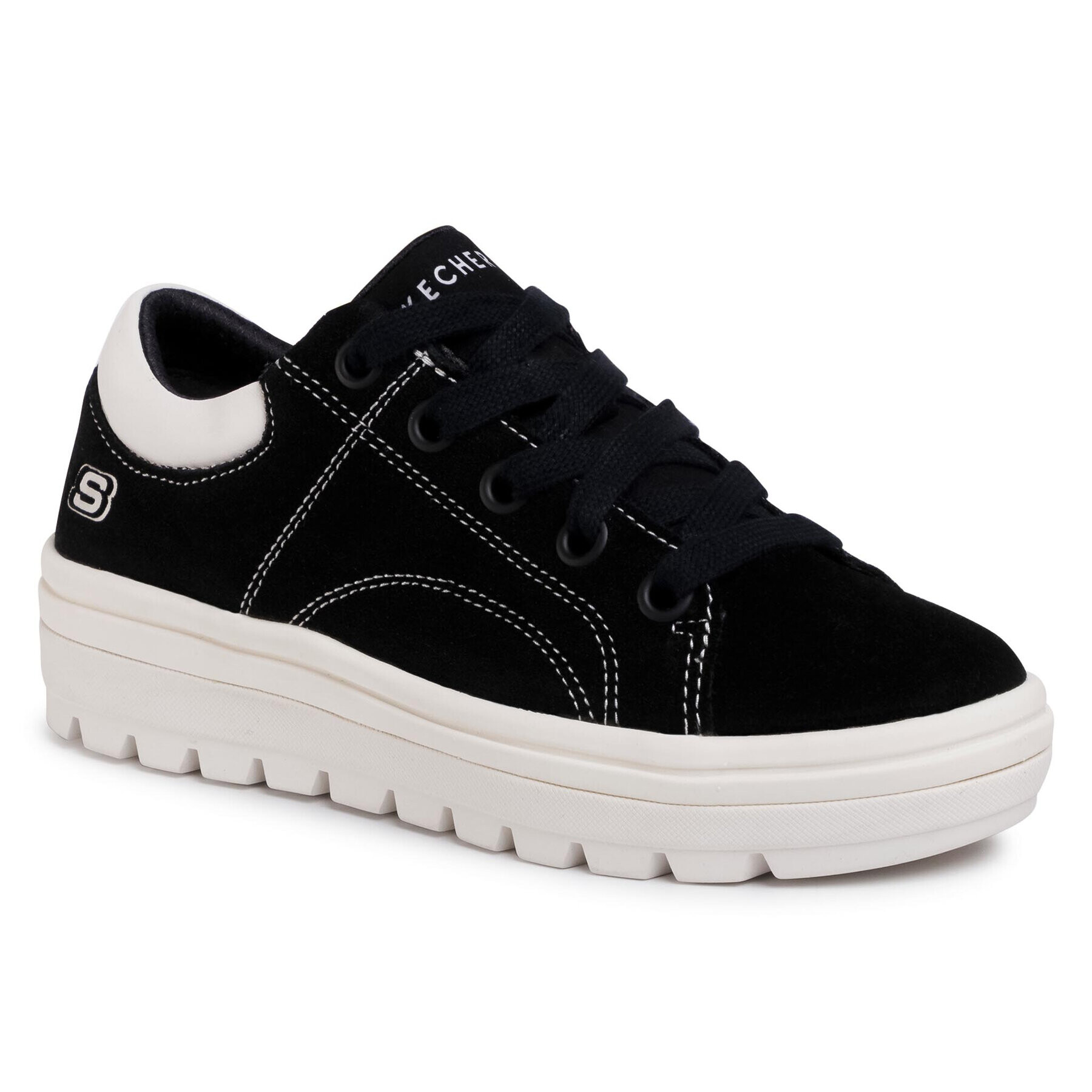 Skechers Сникърси Back Again 73999/BLK Черен - Pepit.bg