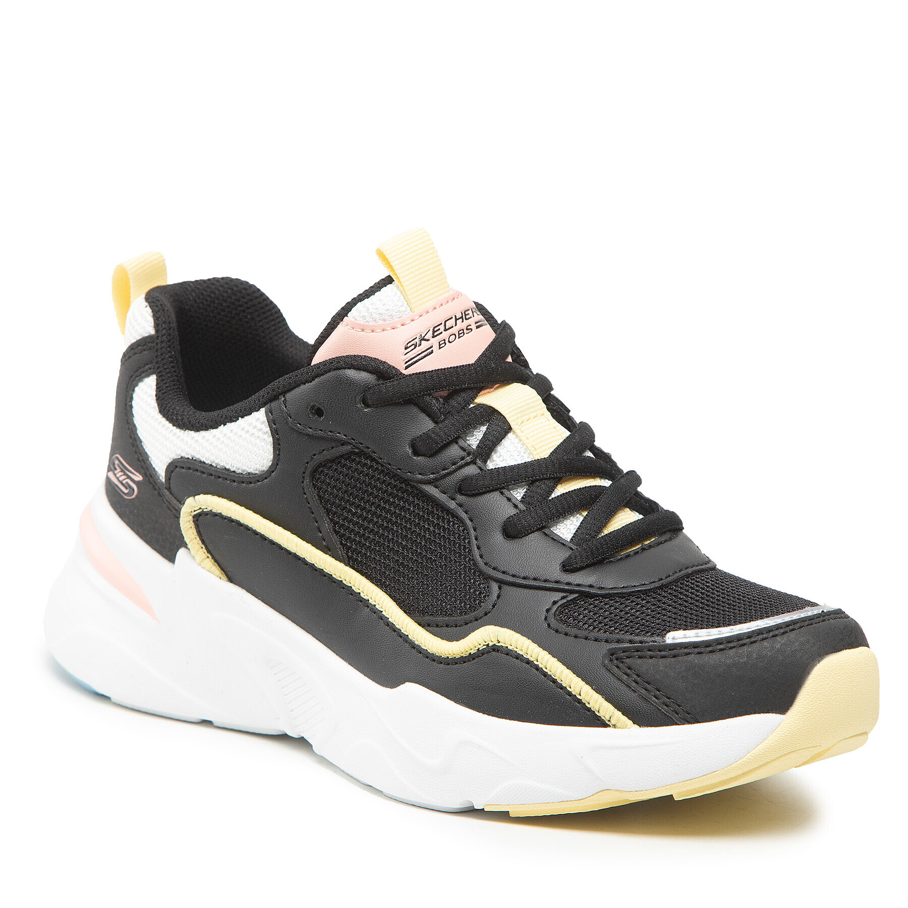 Skechers Сникърси BOBS Chill Zone 117041/BKMT Черен - Pepit.bg