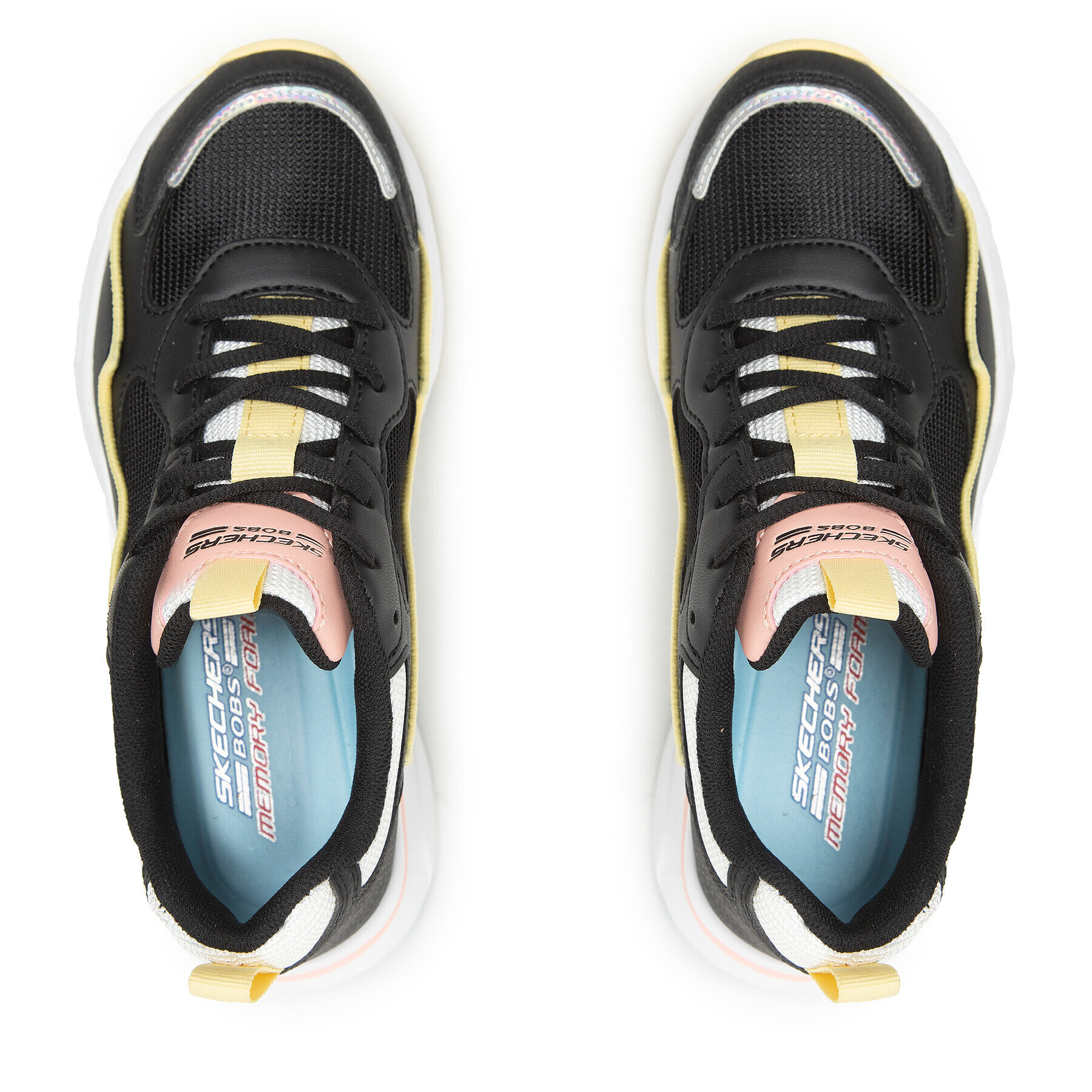 Skechers Сникърси BOBS Chill Zone 117041/BKMT Черен - Pepit.bg