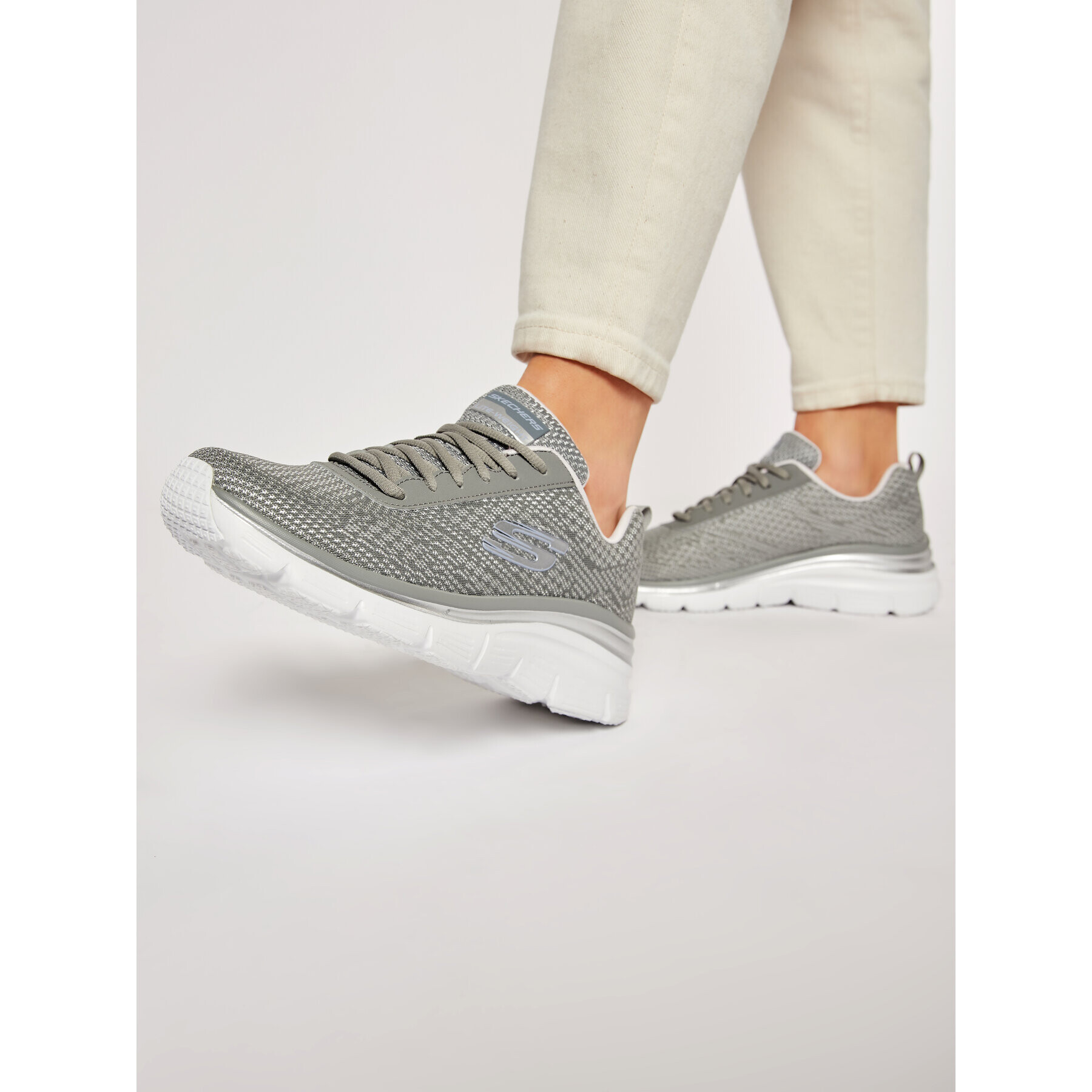 Skechers Сникърси Bold Boundaries 12719/GYLV Сив - Pepit.bg